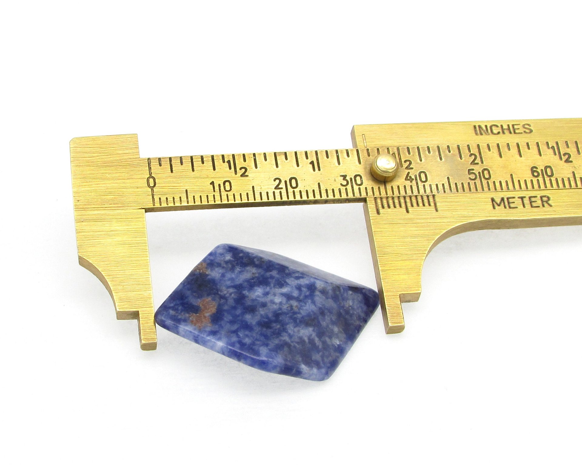 Rhomboid Cabochon, Dark Blue Sodalite 35x26.5mm 32.7ct Semiprecious Gem