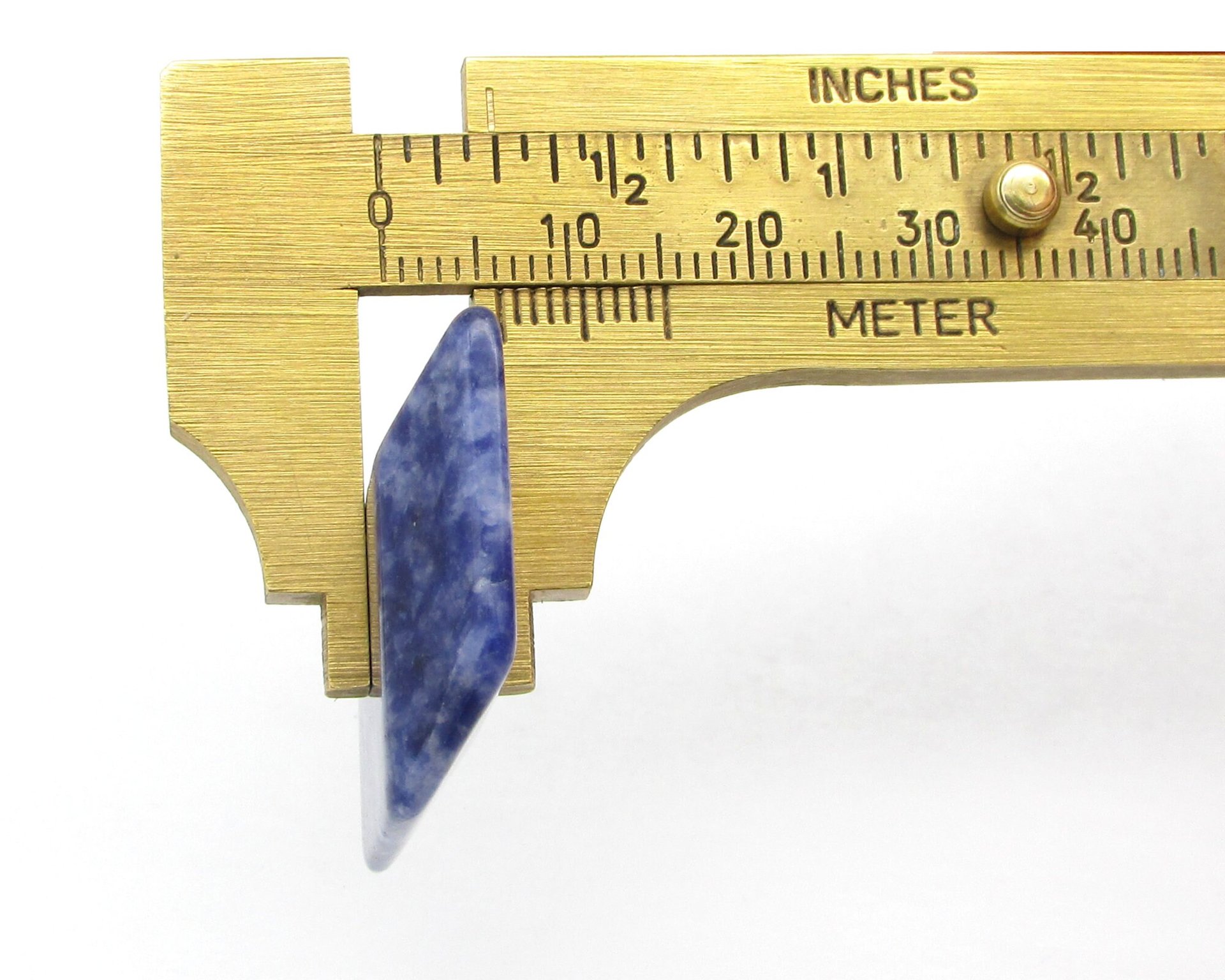 Rhomboid Cabochon, Dark Blue Sodalite 35x26.5mm 32.7ct Semiprecious Gem