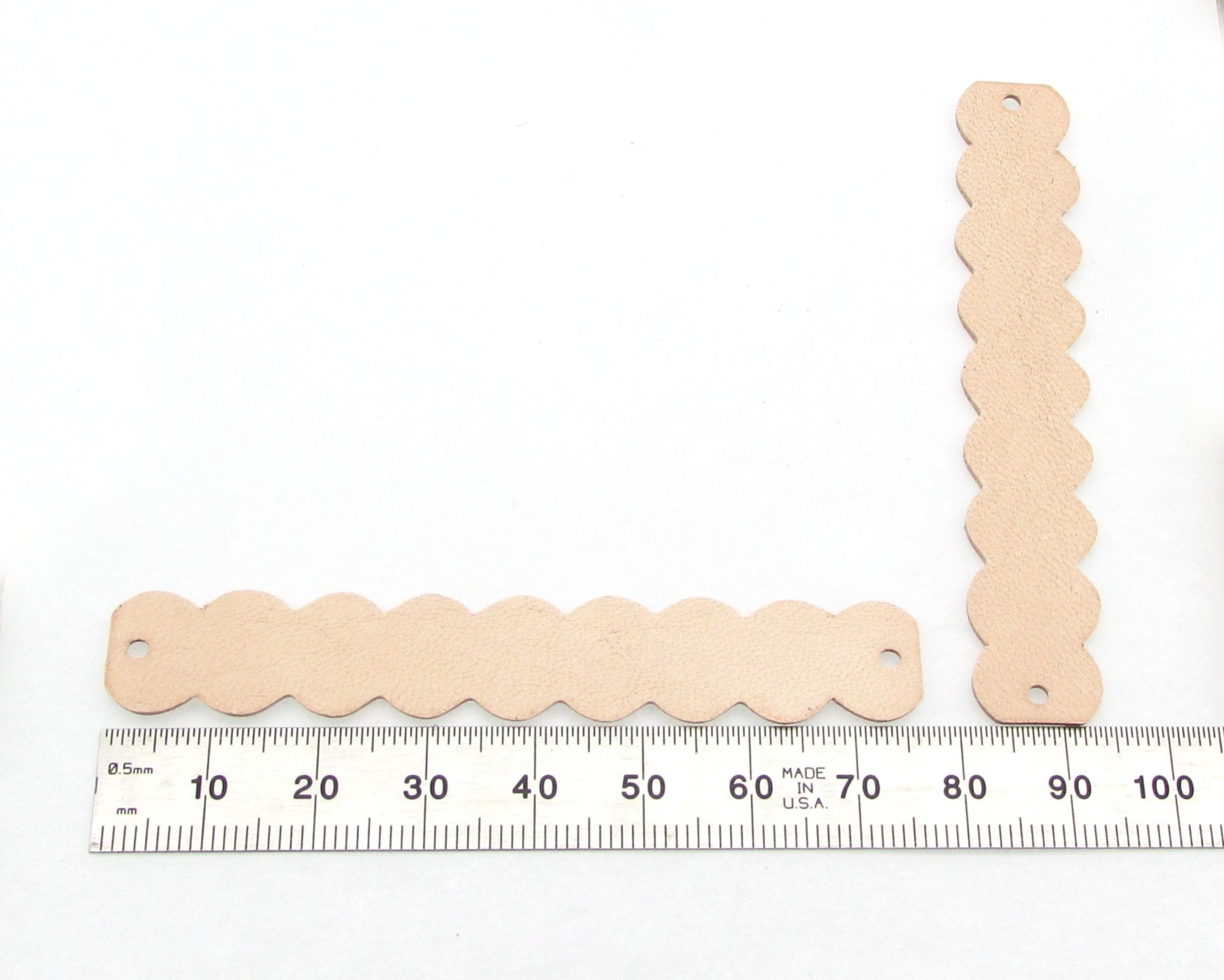 3 Inch Leather Die Cuts for making Loops and Long Dangles (10)