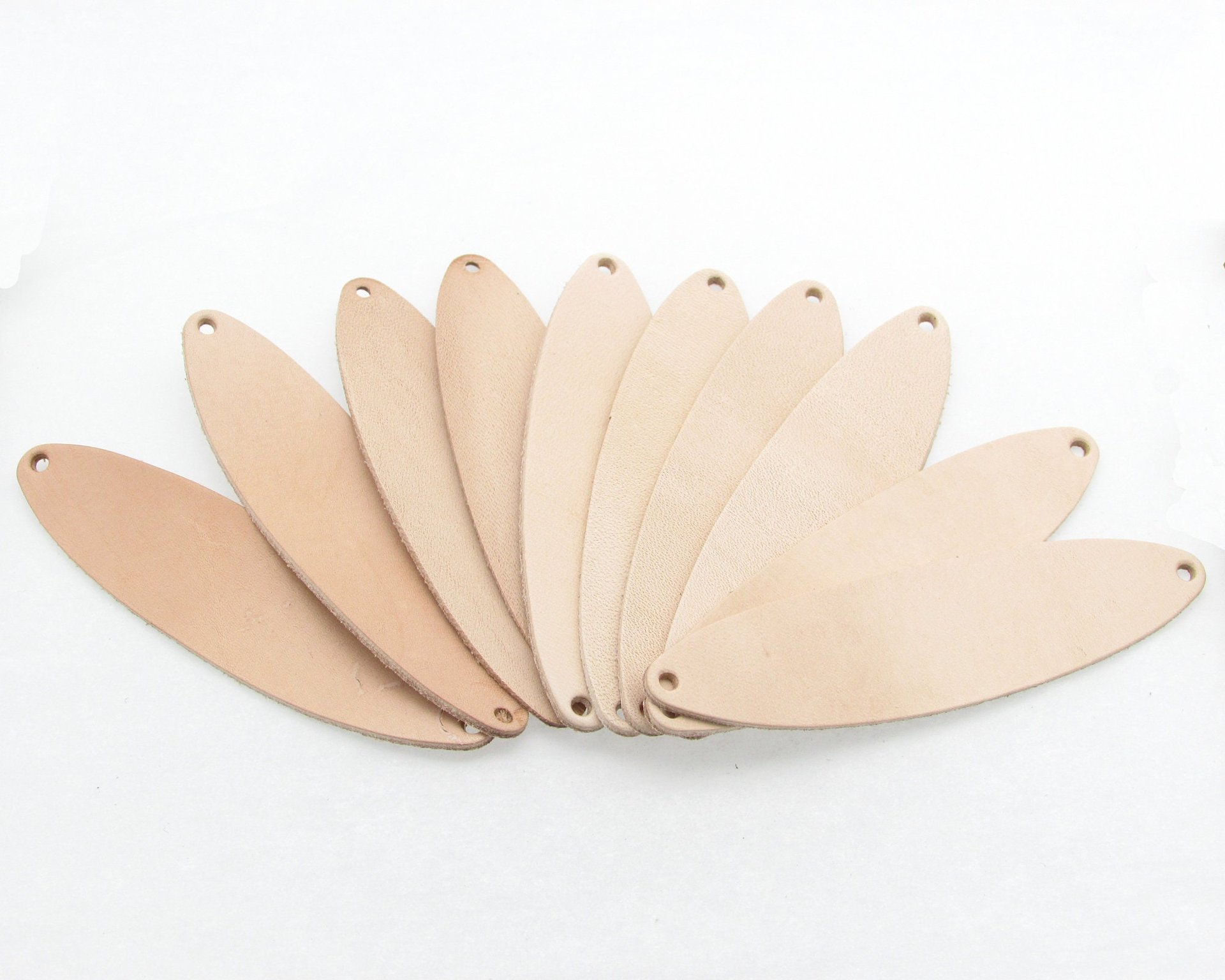 3 Inch Leather Die Cuts for making Loops and Long Dangles (10)