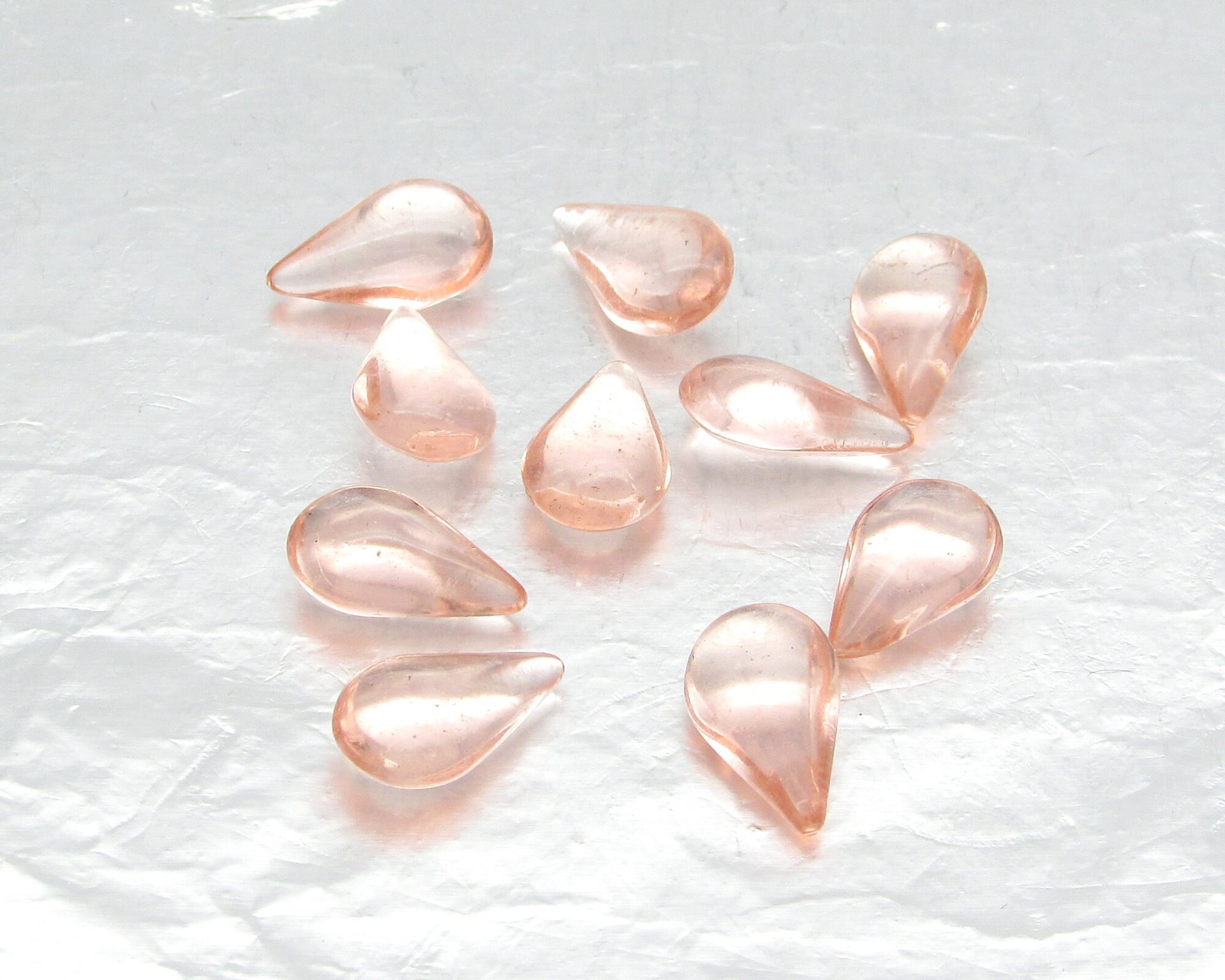 Vintage 12.8x7.8mm Teardrop Point Back Stones (10)