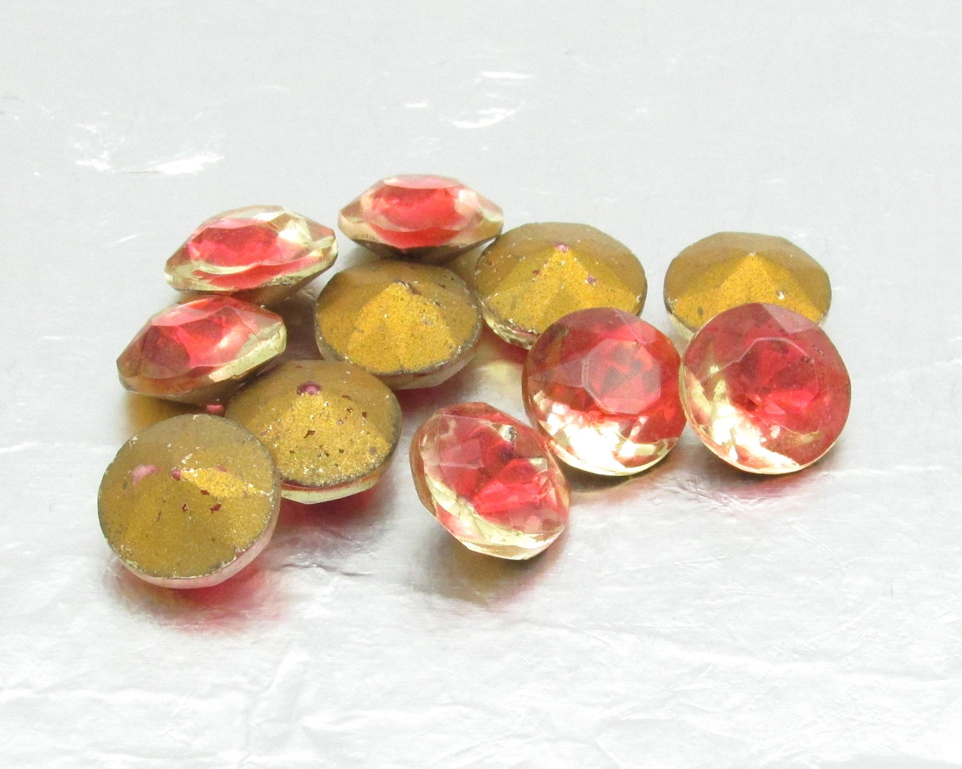 48ss Pink Sabrina Dentelles, Vintage 2-Tone Rhinestones (11)