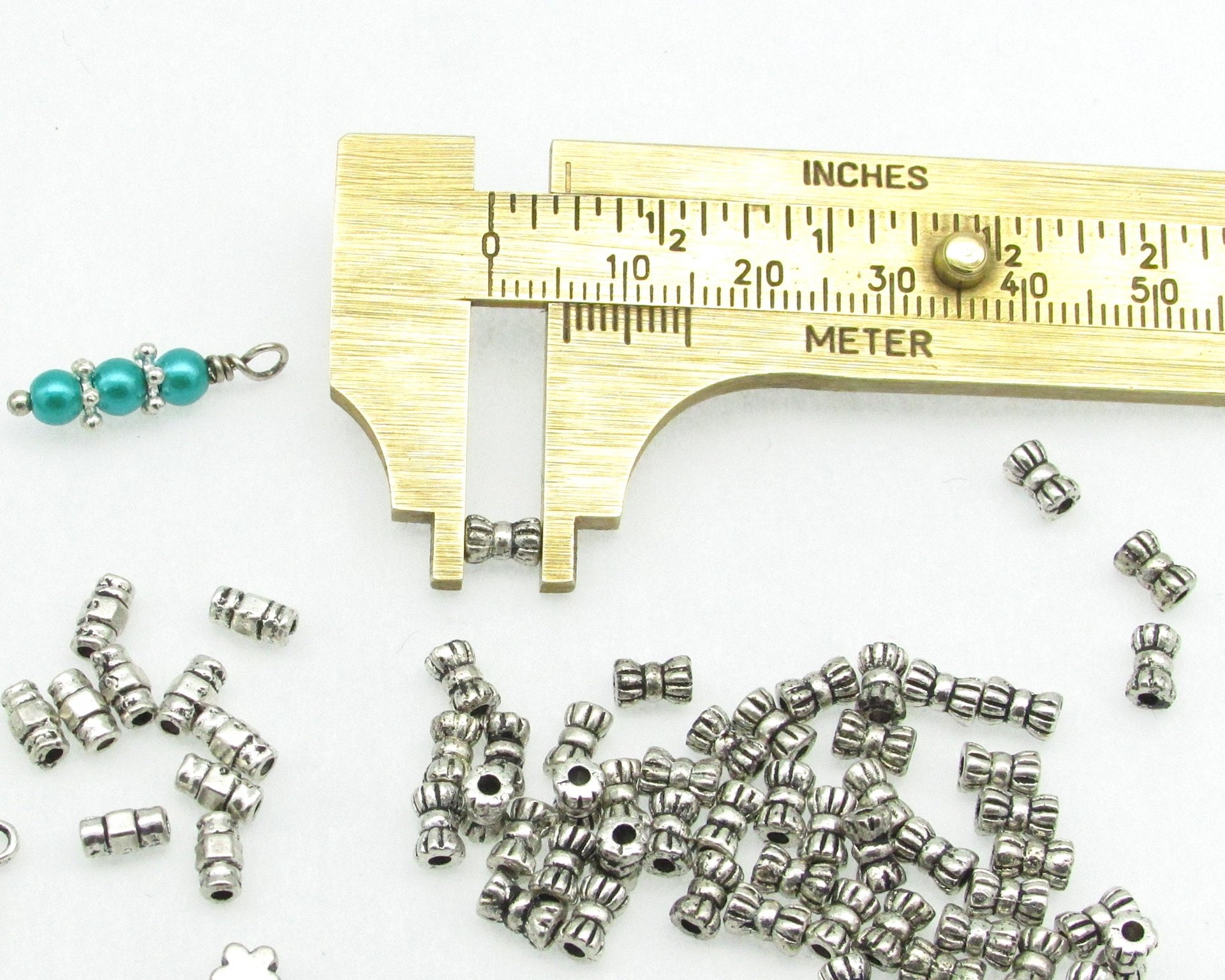 Silver Plated Spacers and Charms, 88pc Mixed Lot