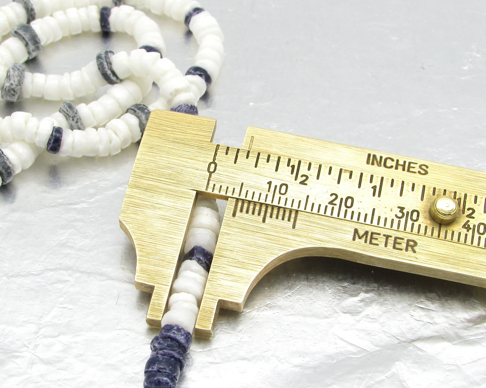 Vintage Glass Heishi Bead Strand