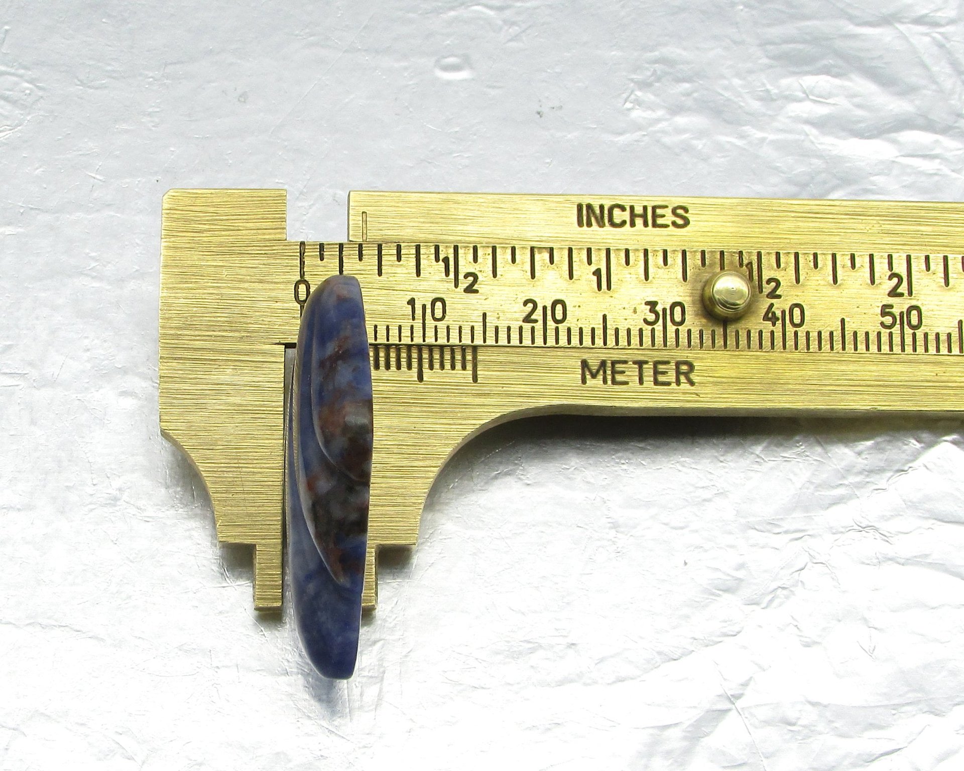 Sodalite Cabochon Art Deco Shield