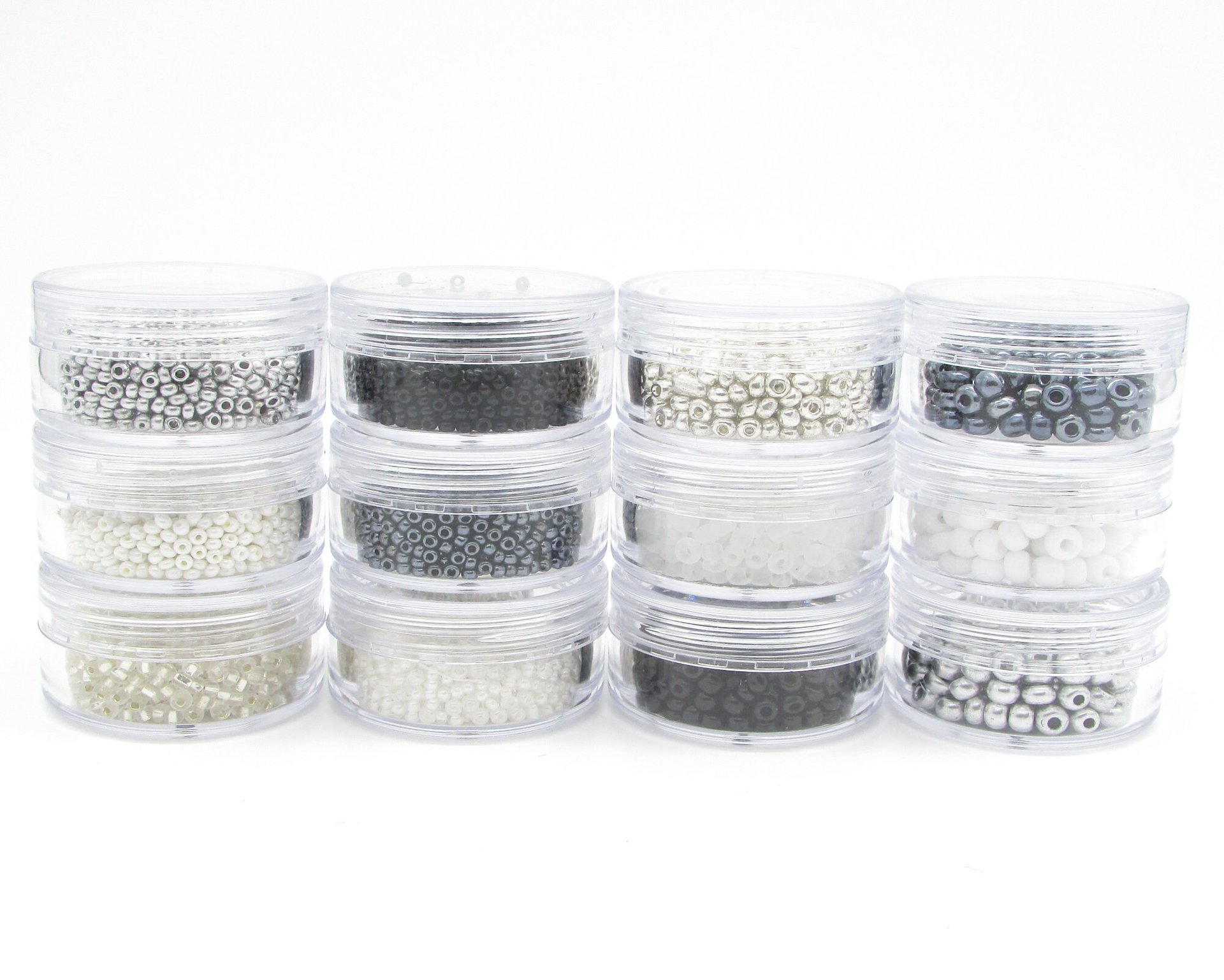 Seed Bead Assortment, Neutral Shades Sampler Kit