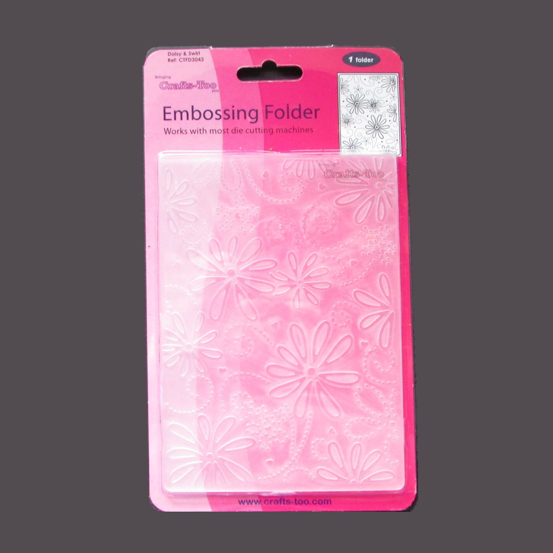Daisy & Swirl Plastic A2 Embossing Folder