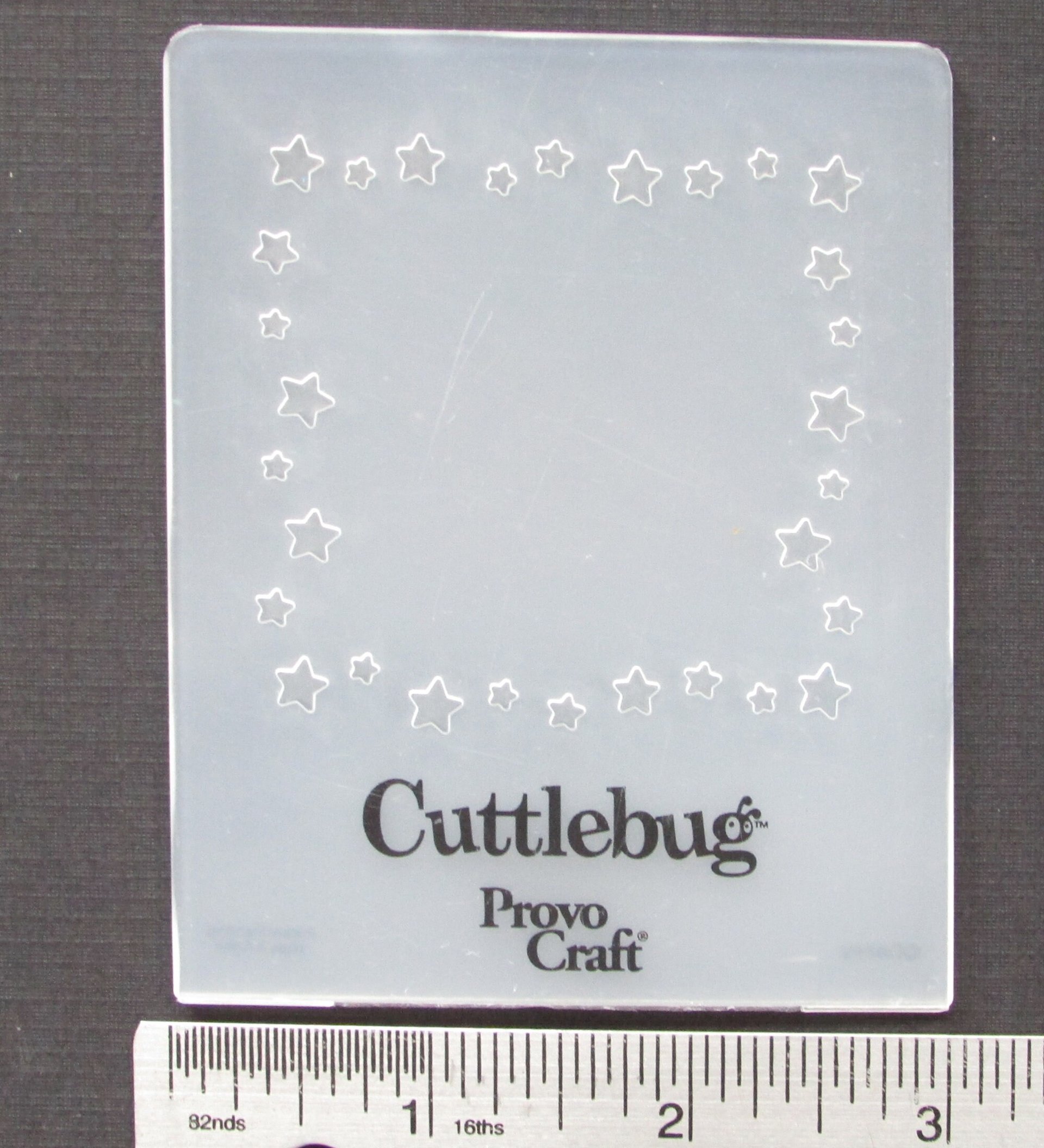 Cuttlebug Embossing Folder 3” Starry Frame