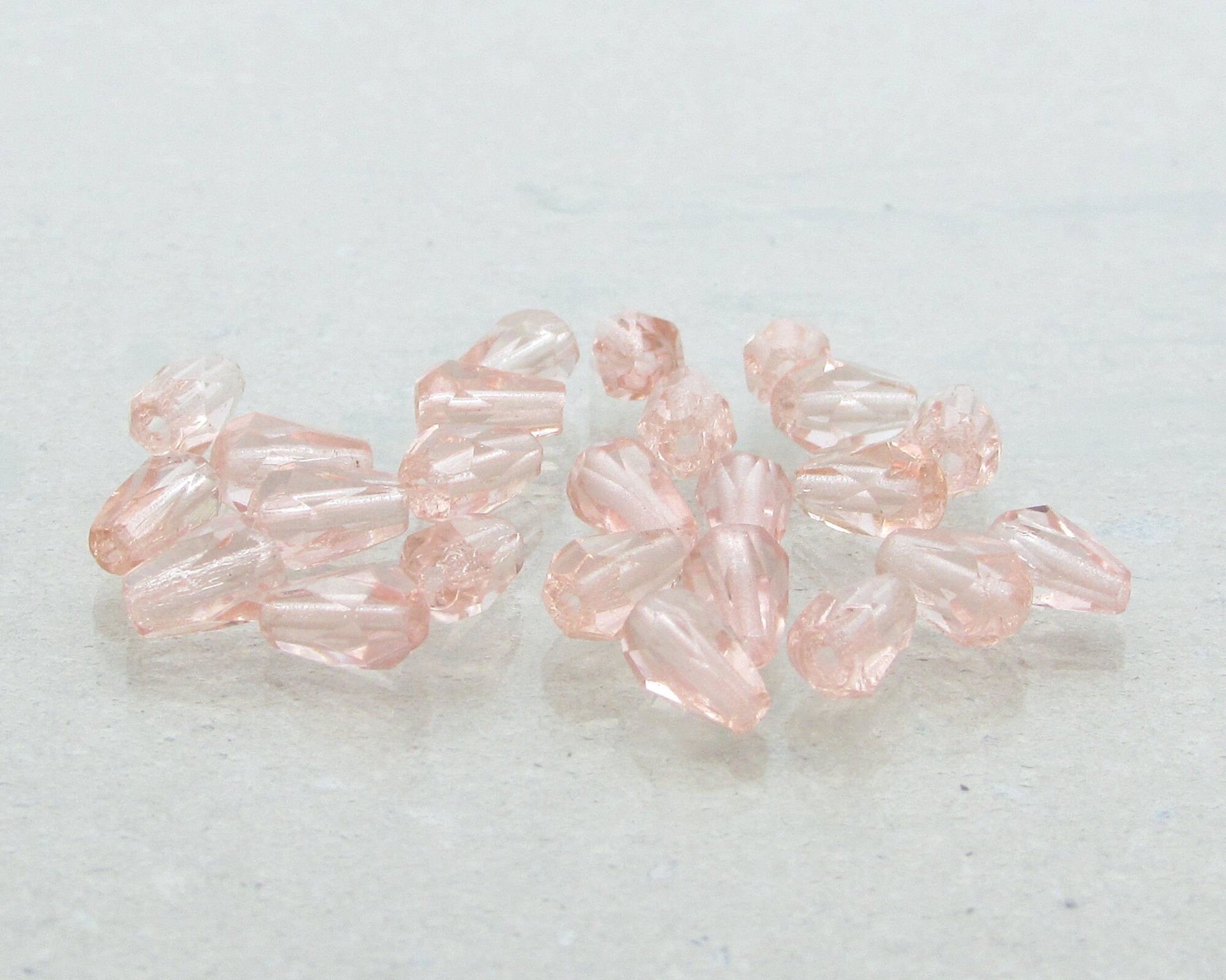 Rosaline 7x5mm Faceted Teardrop Beads