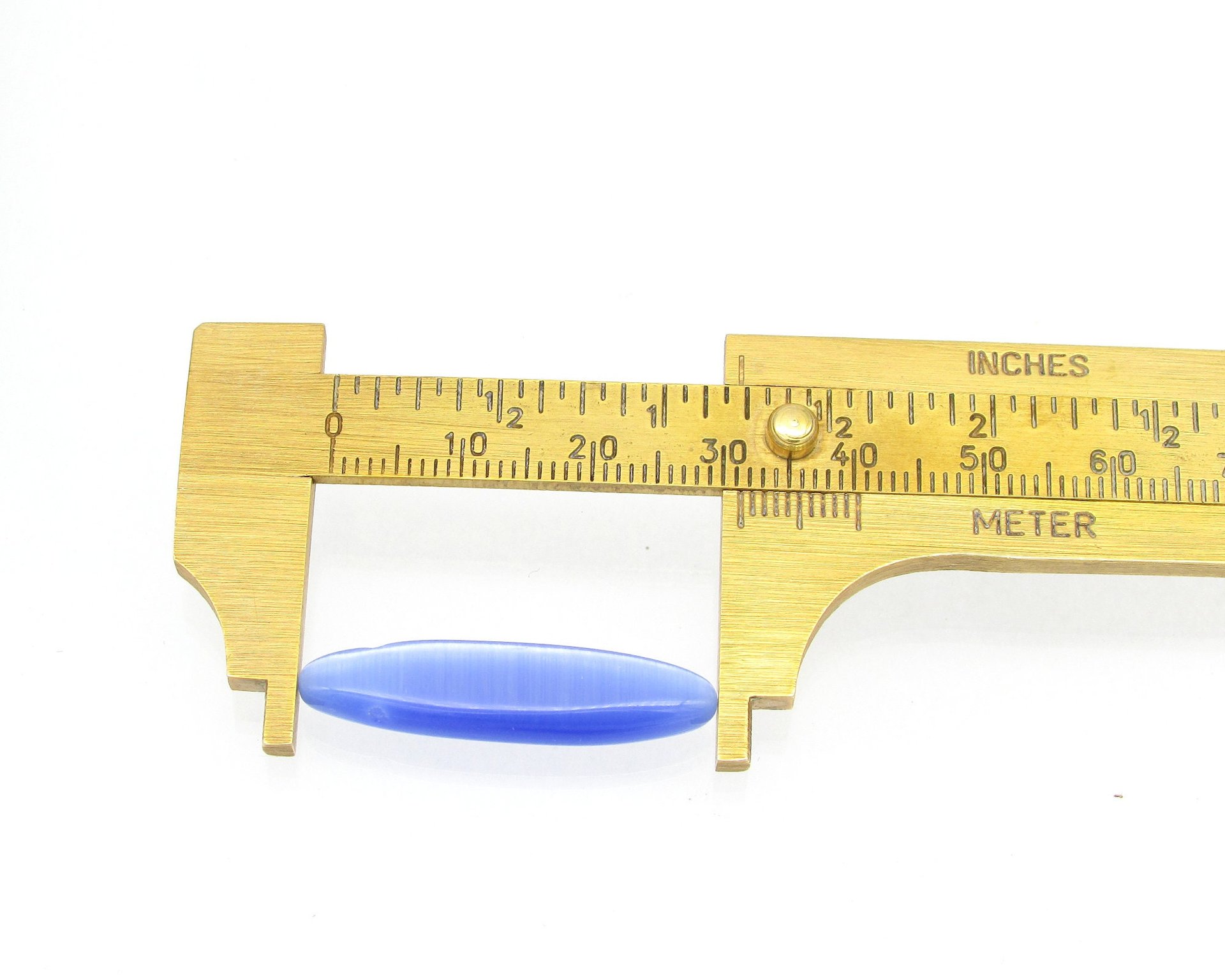 31x8x5mm Flat Marquise Top-drilled Pendant Fiber Optic Bead (1)