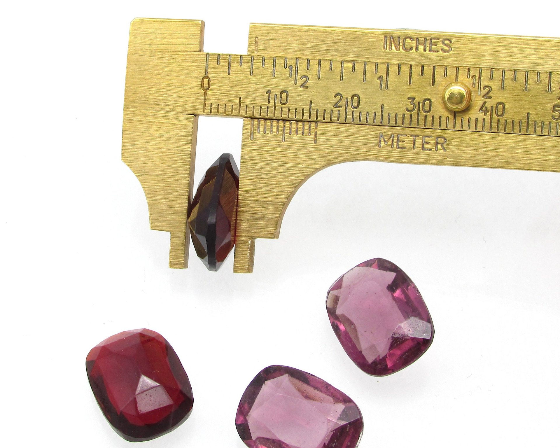 17x13mm Rectangular Unfoiled Rhinestones (2)