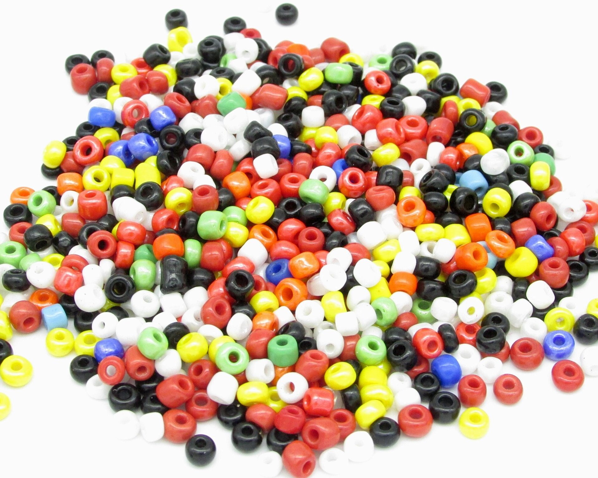 Opaque Seed Bead Mix, 6/0 and 8/0 Rocailles