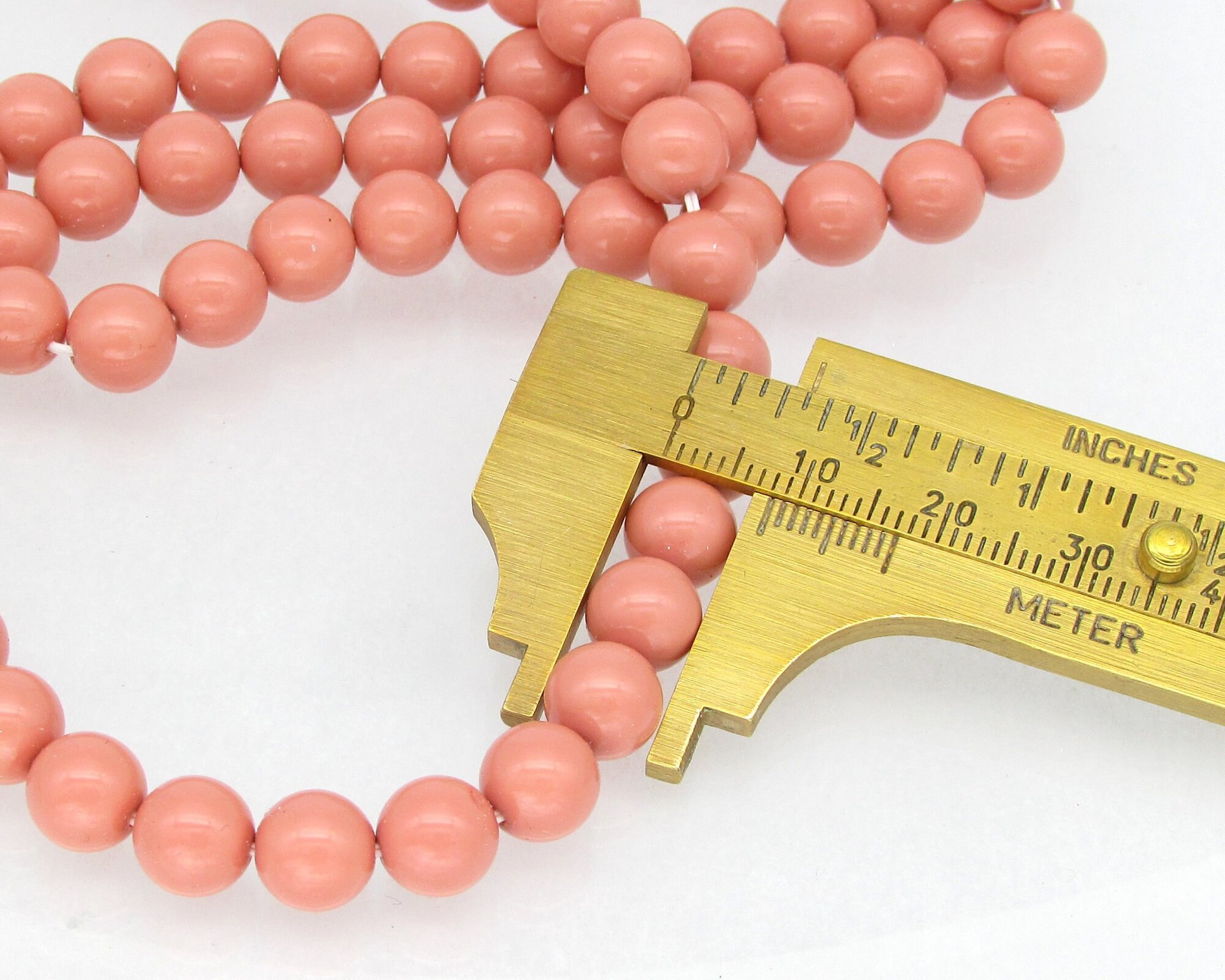 Preciosa Crystal Salmon Rose Nacre Pearls, 6mm 8mm Round Maxima (25)