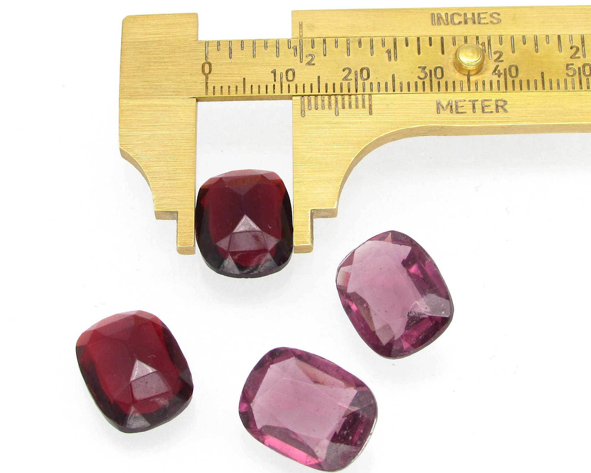 17x13mm Rectangular Unfoiled Rhinestones (2)