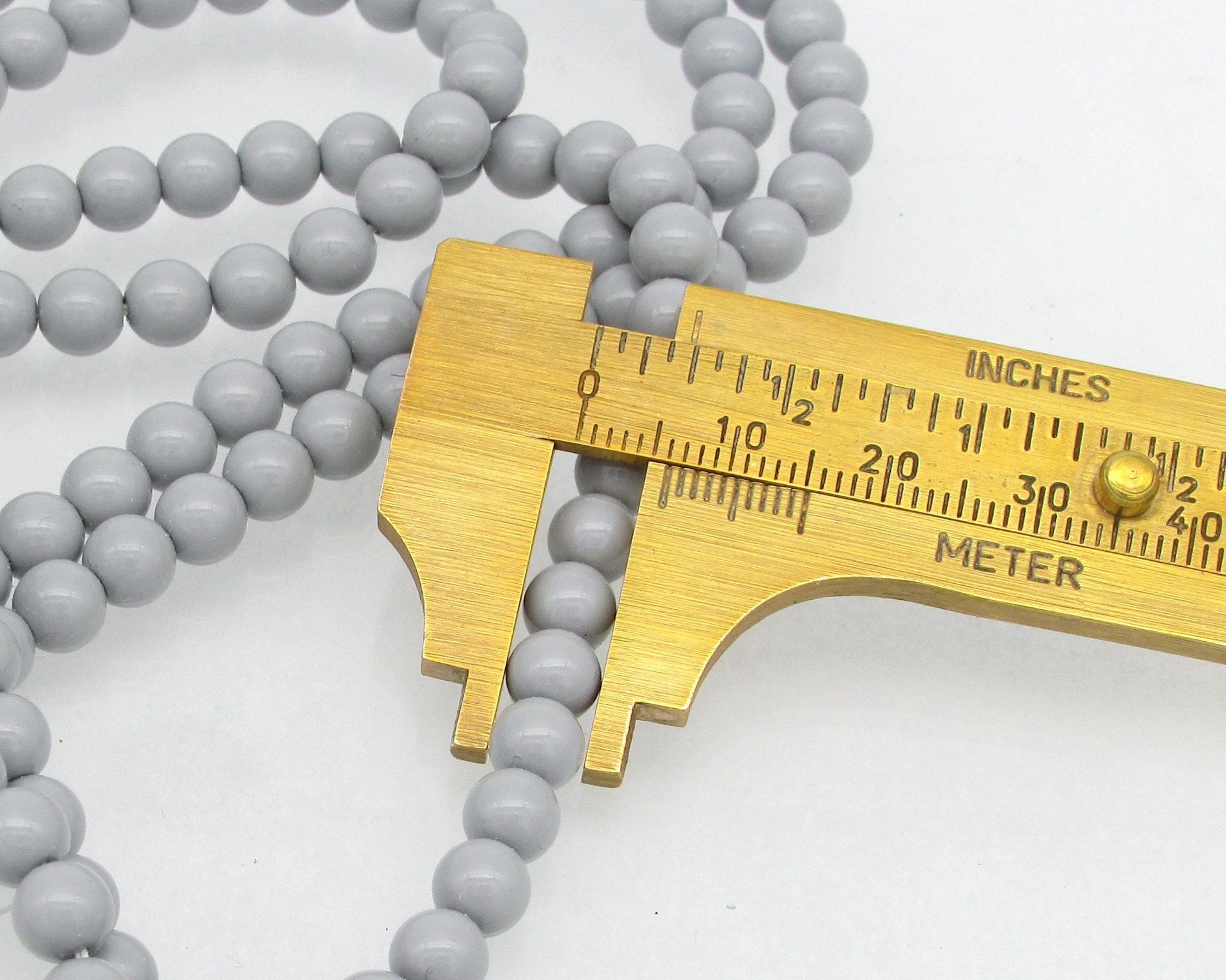 Preciosa Crystal Ceramic Grey Nacre Pearls, 6mm 8mm Round Maxima (25)