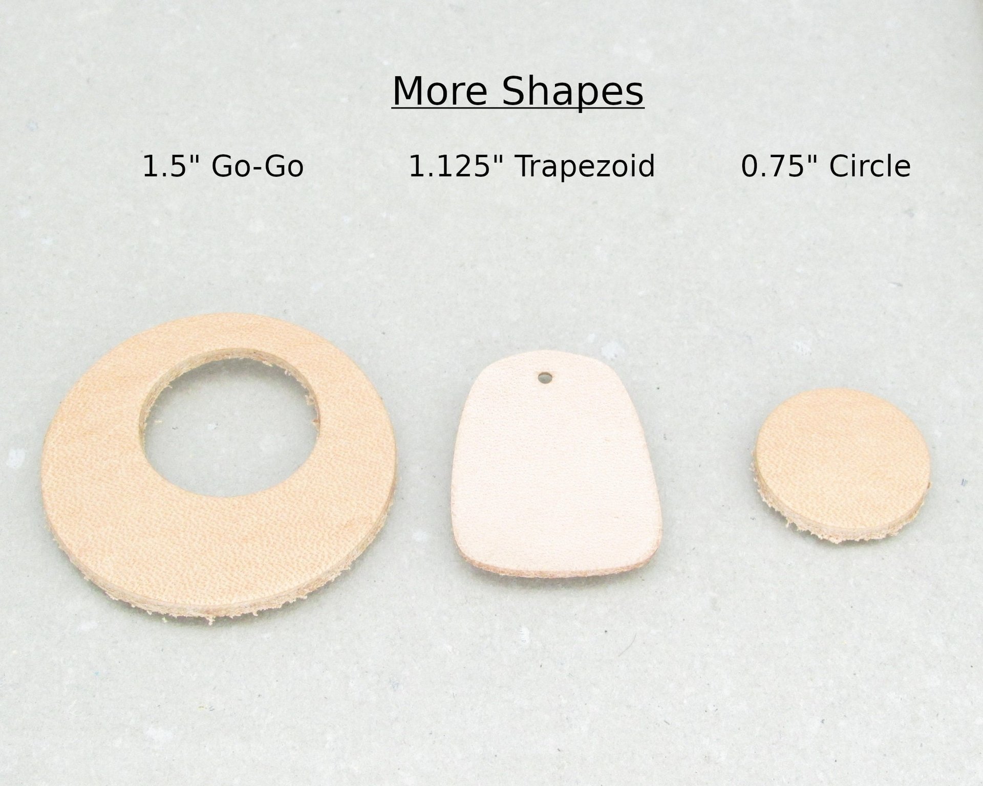 1.4"  Reversible Rectangle Pendants, Double-Sided Leather (12)