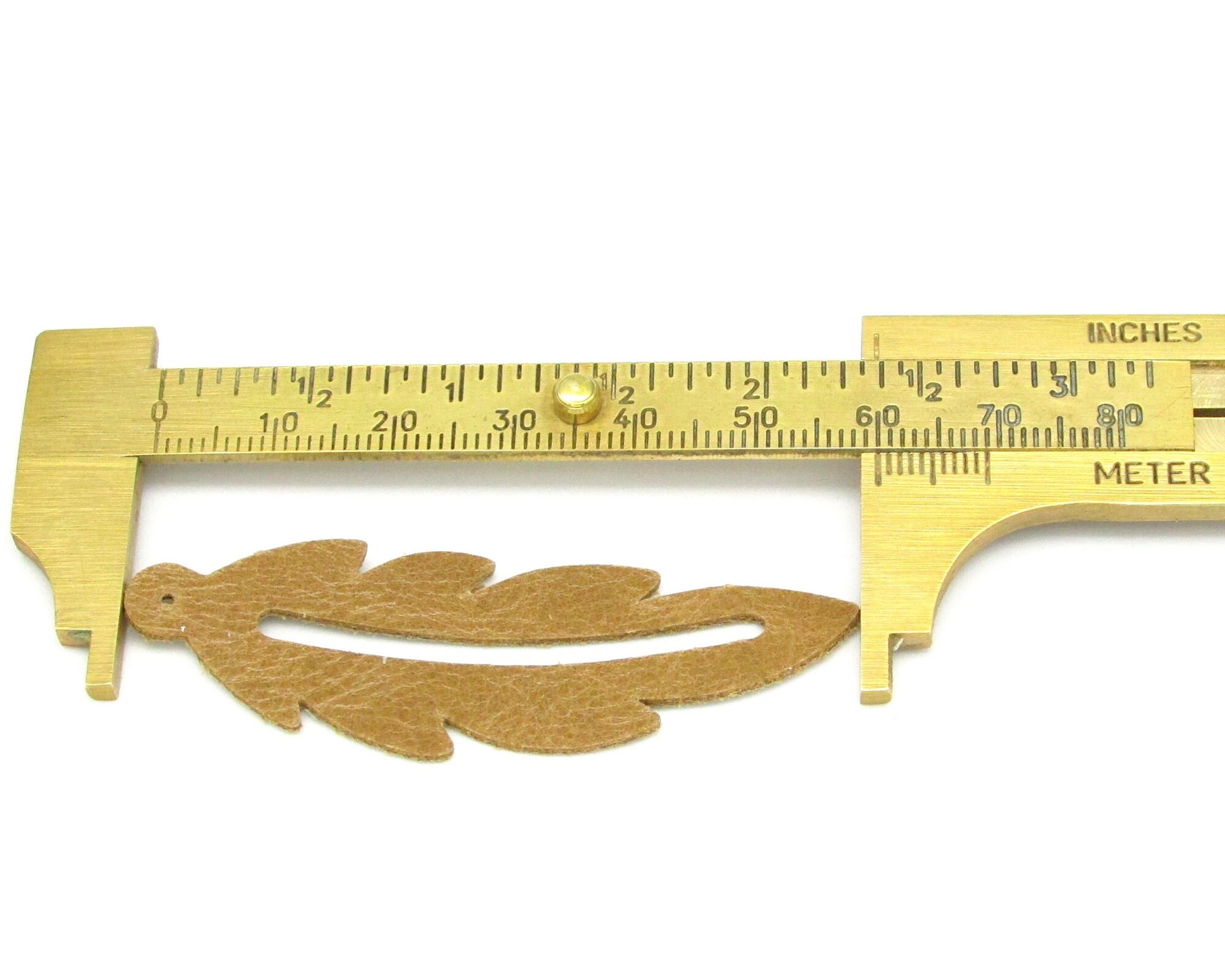 2" Feather Die Cuts, Top Grain Leather Precut Blanks (10)