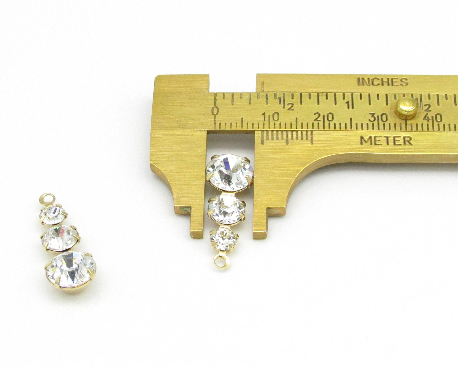 Gold Plated Rhinestone Pendants