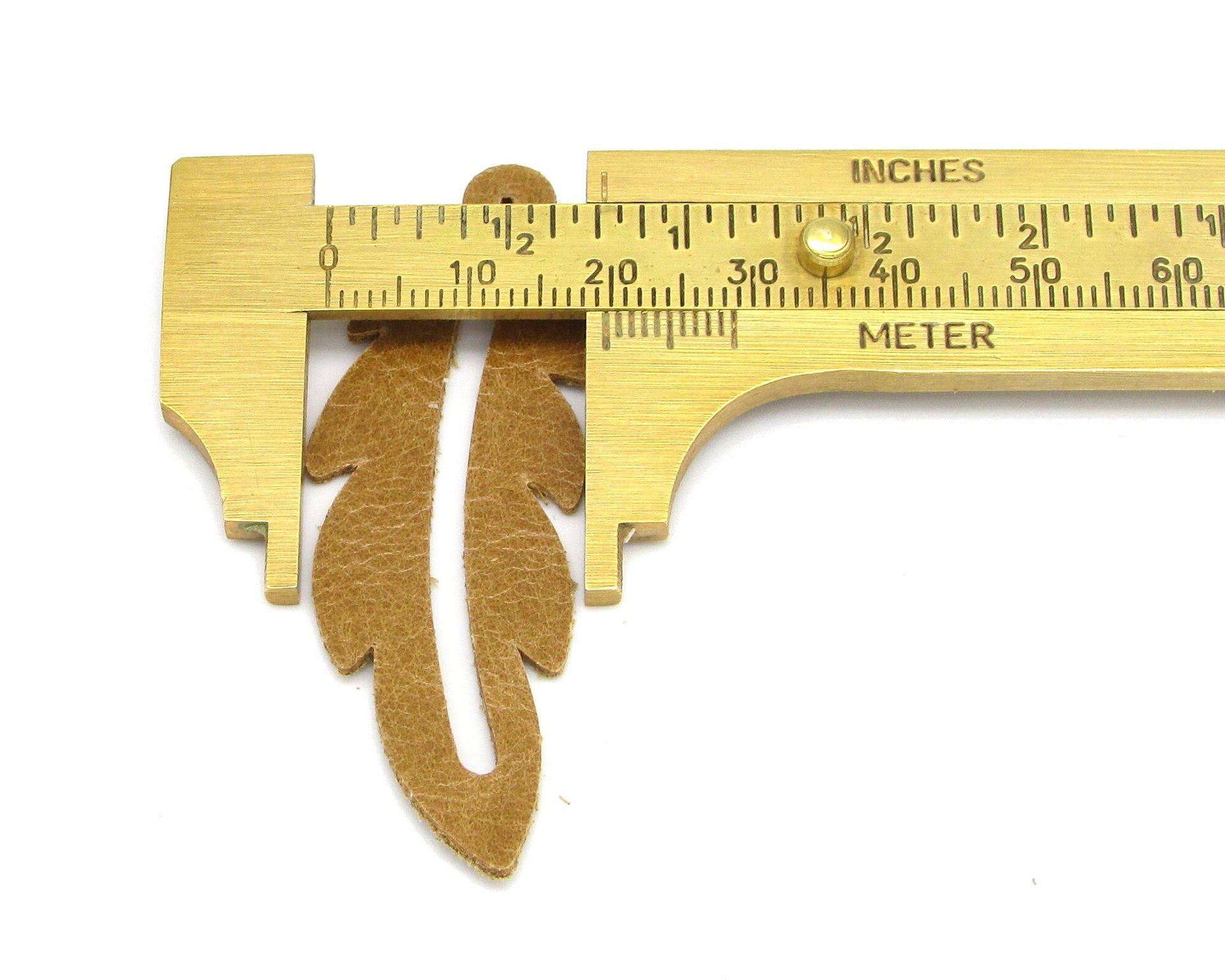 2" Feather Die Cuts, Top Grain Leather Precut Blanks (10)