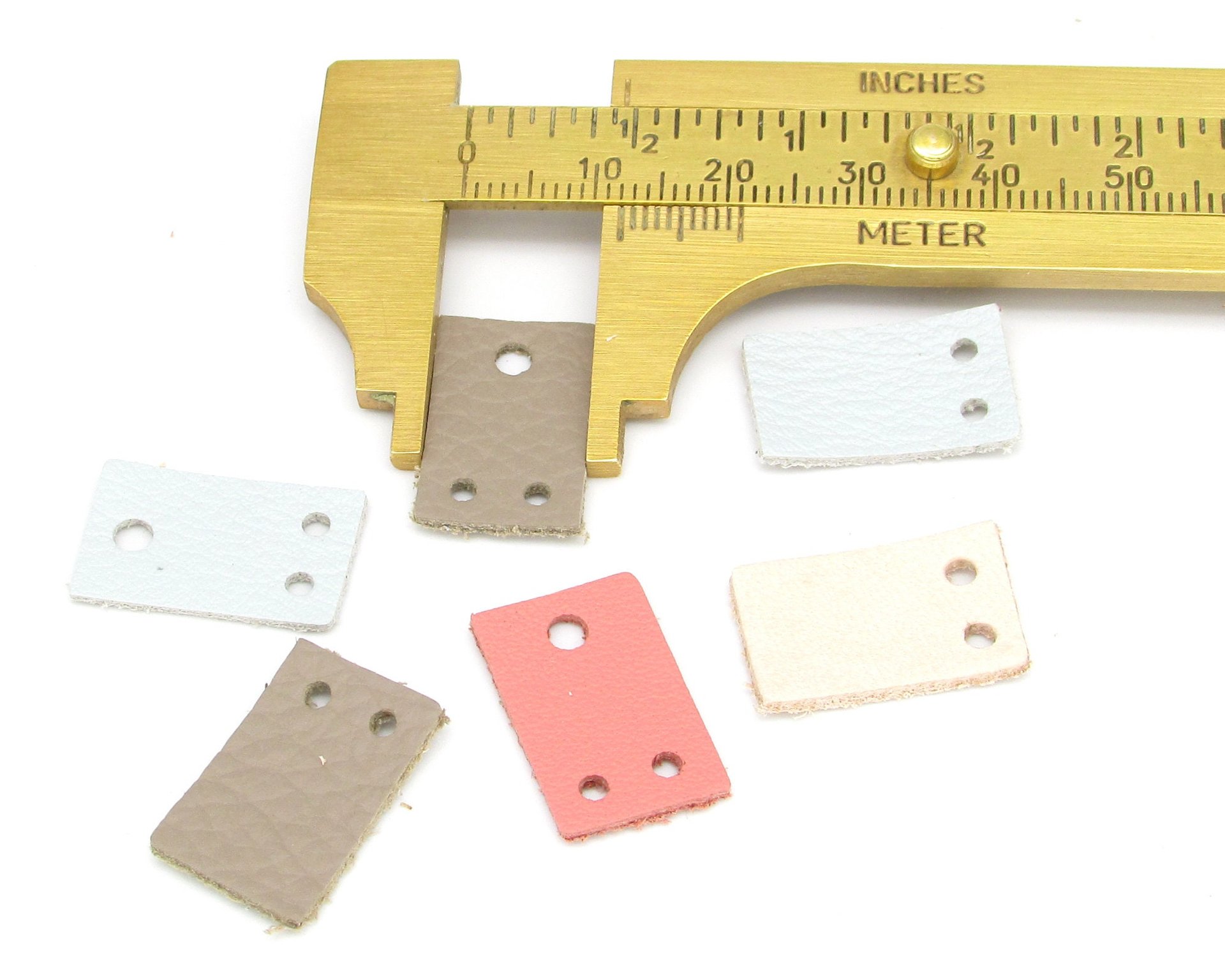 3/4" Rectangles, Small Leather Die Cut Tops and Bottoms for Articulated Dangles