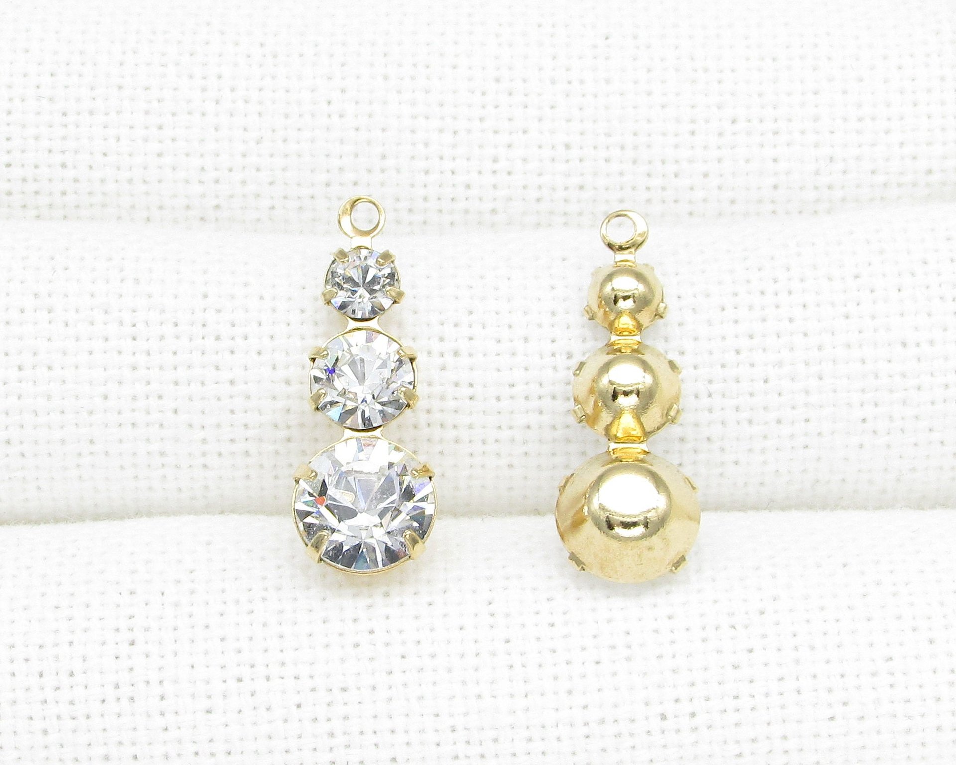 Gold Plated Rhinestone Pendants