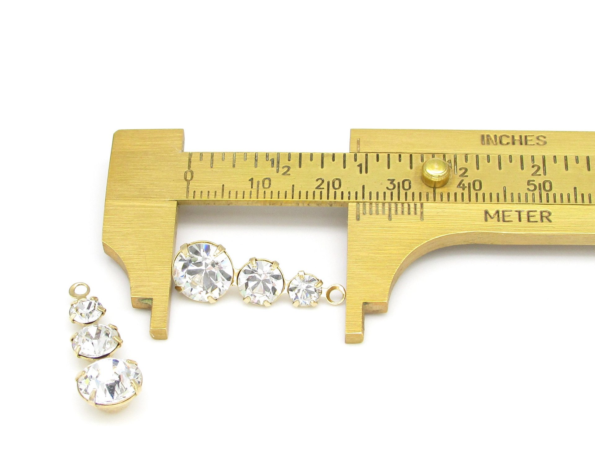 Gold Plated Rhinestone Pendants