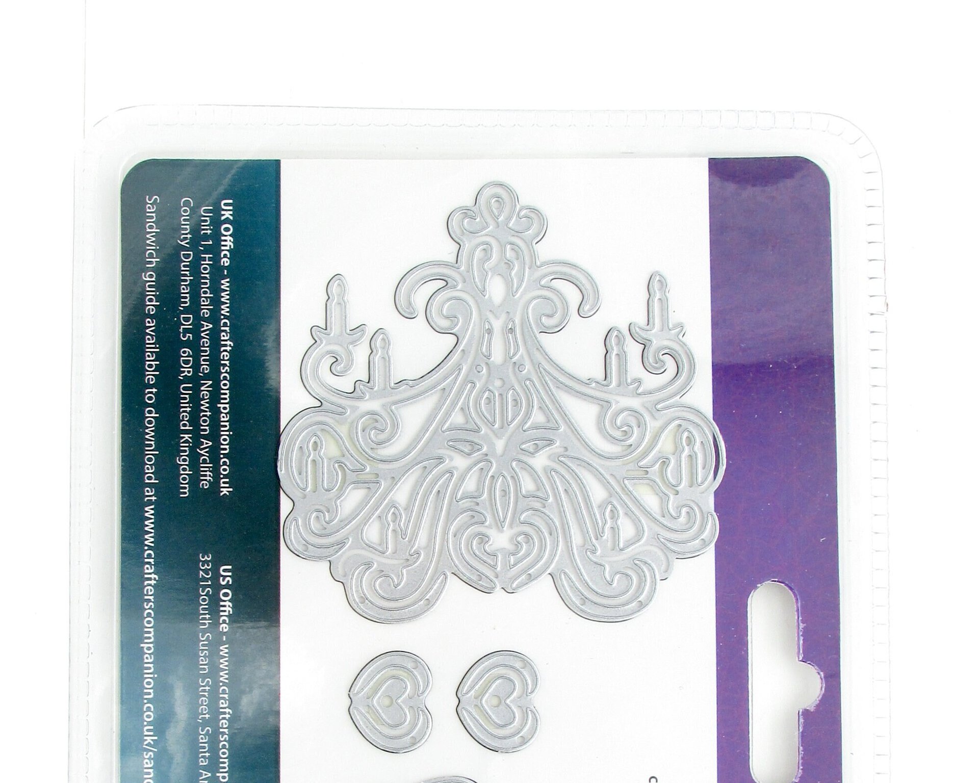 Chandelier Edge Cutting Dies, 7 Piece Set Die'sire Edge'Ables for Manual Embossing