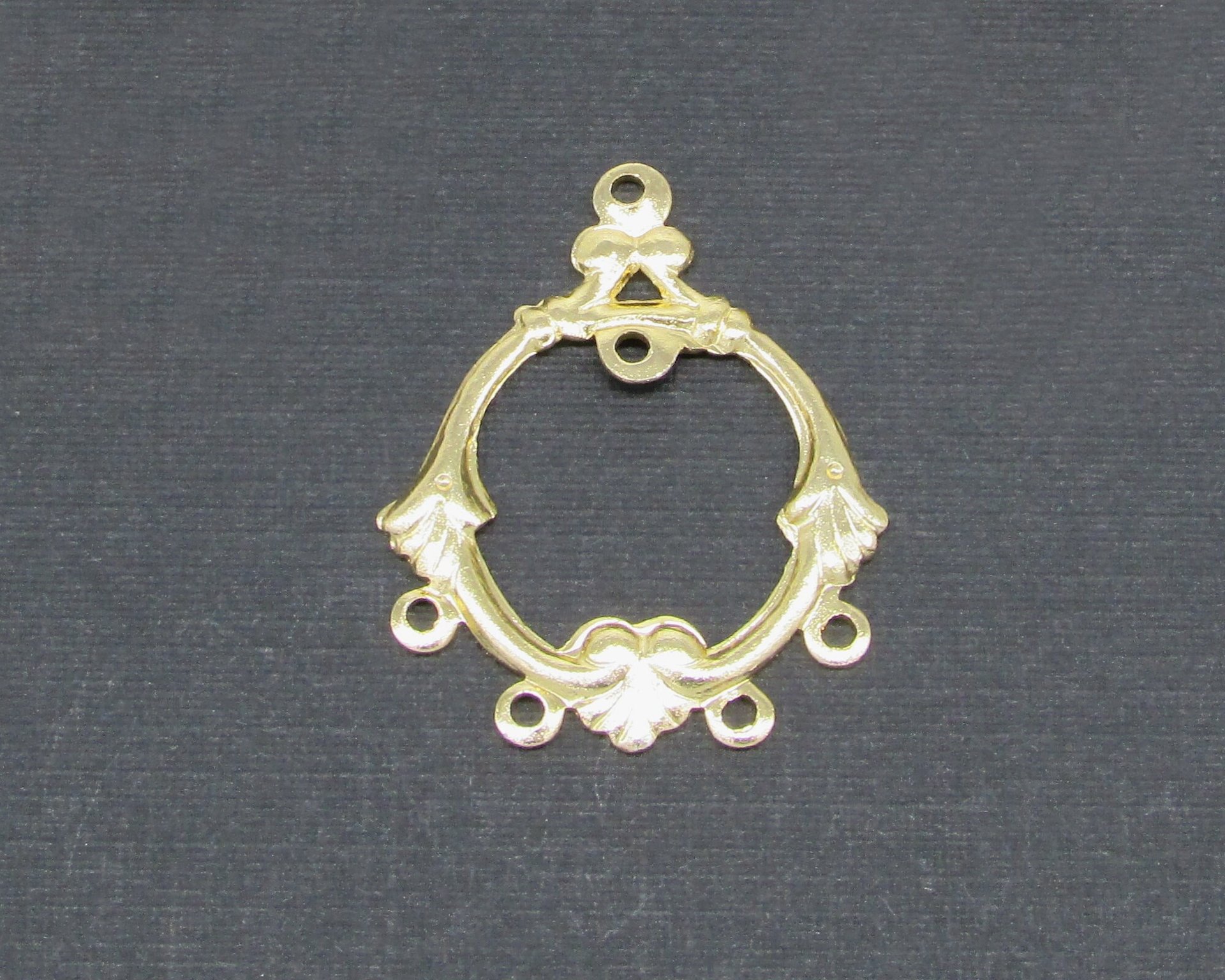 29mm Brass Stampings, Gold Plated Findings for Chandelier Earrings