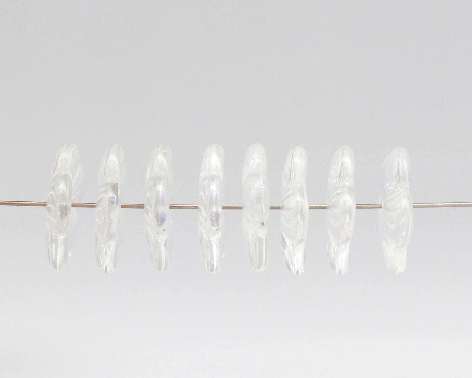 19mm Round Hibiscus Flower Beads Crystal AB Mixed Lot (8)