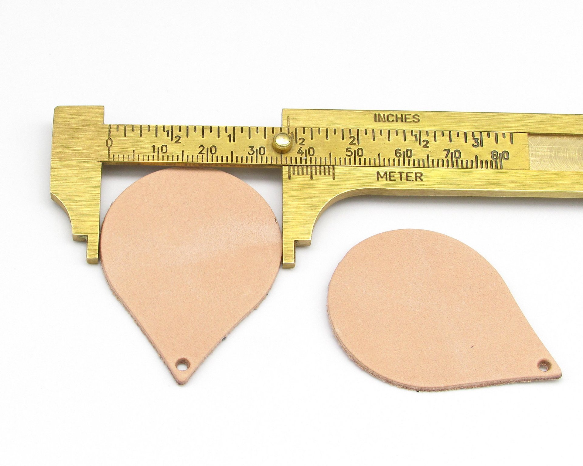 Large Teardrops, Top Grain Leather Die Cuts (10)