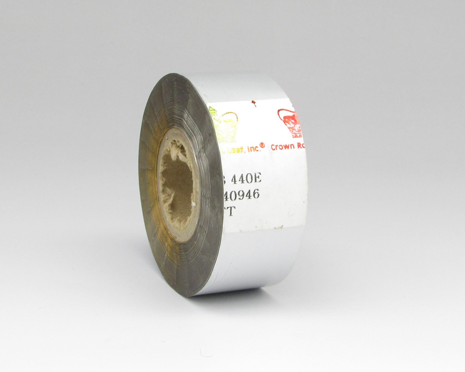 Vintage 1" Metallic Silver Embossing Foil Roll, 600 Feet