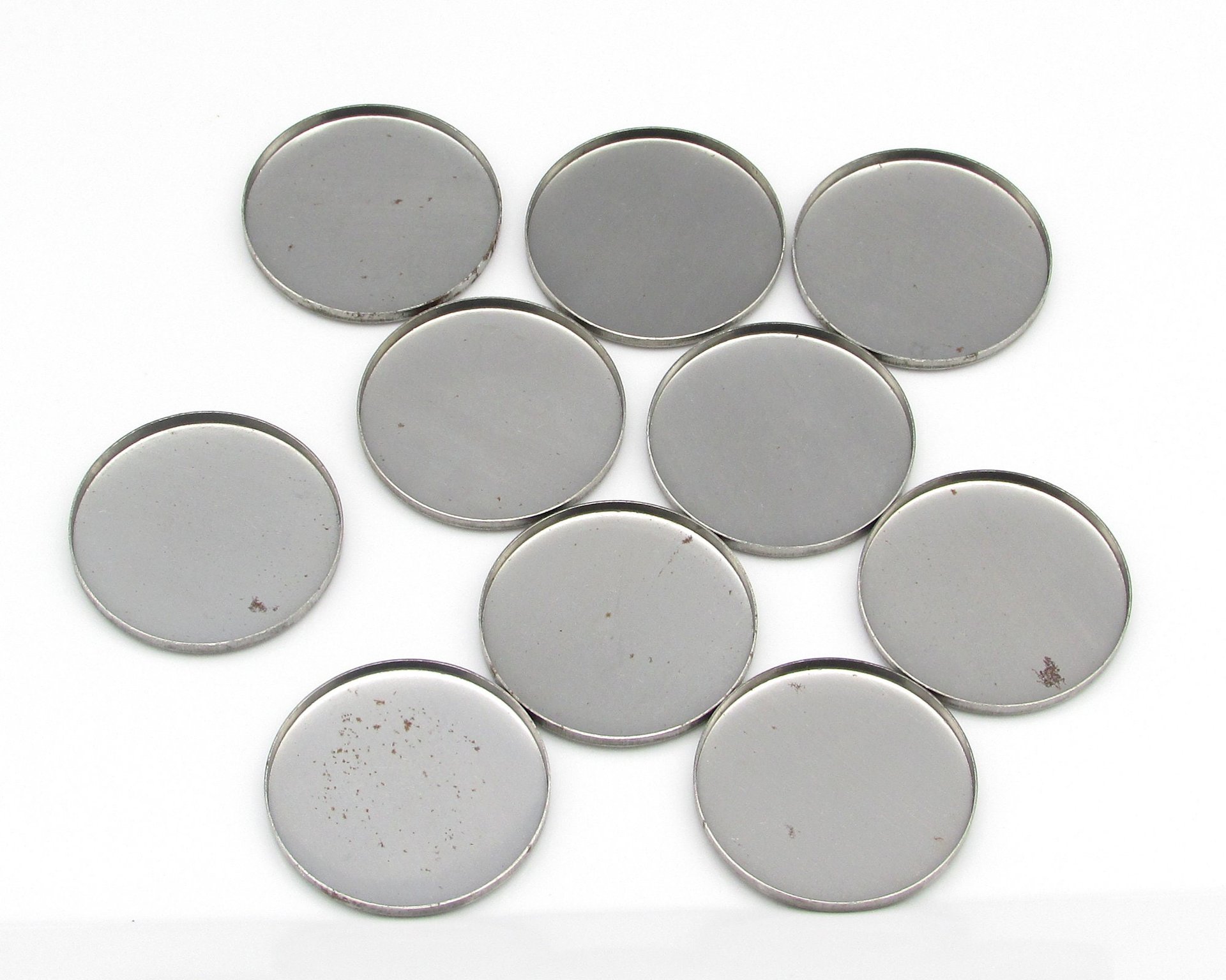 25mm Round Setting, Raw Steel Bezel