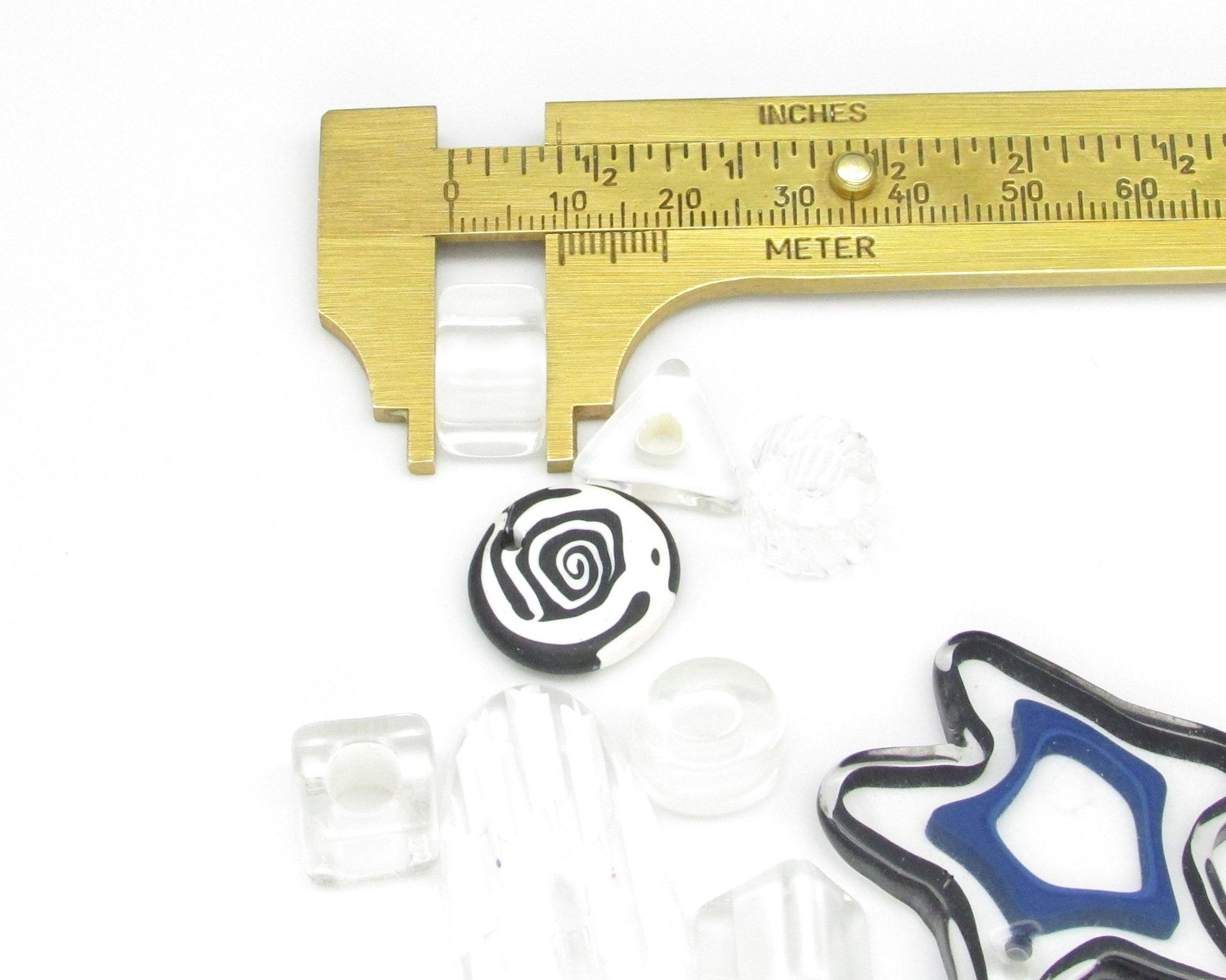 Monochrome Furnace Cane Bead Mix