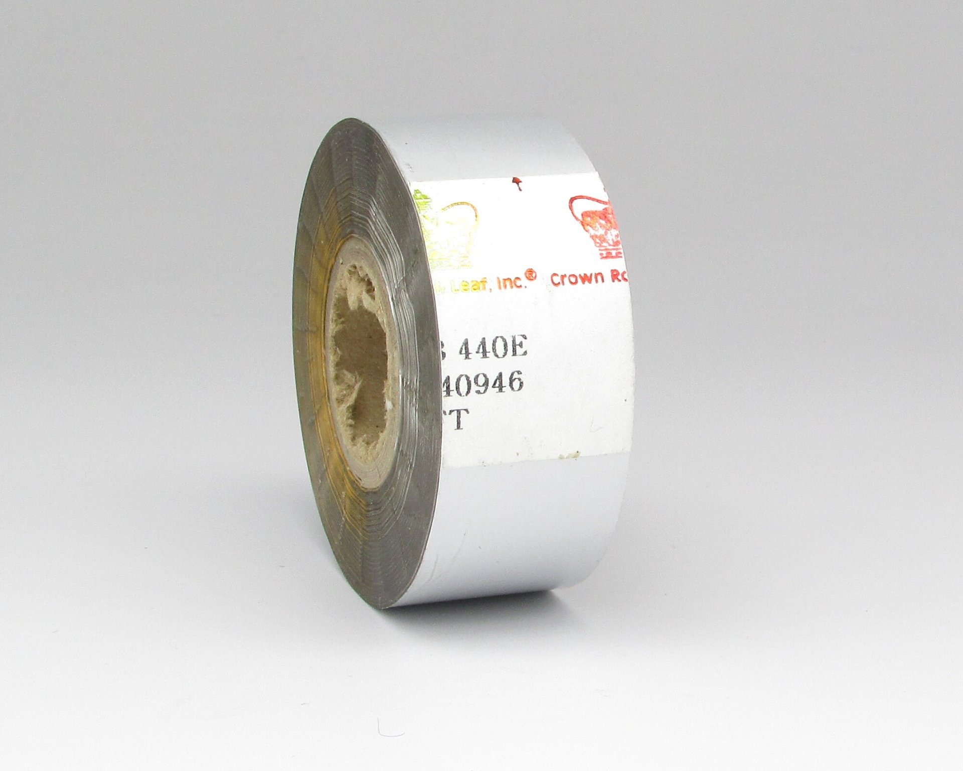 Vintage 1" Metallic Silver Embossing Foil Roll, 600 Feet