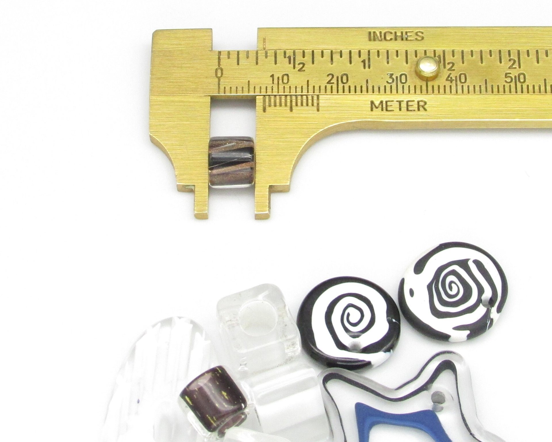 Monochrome Furnace Cane Bead Mix