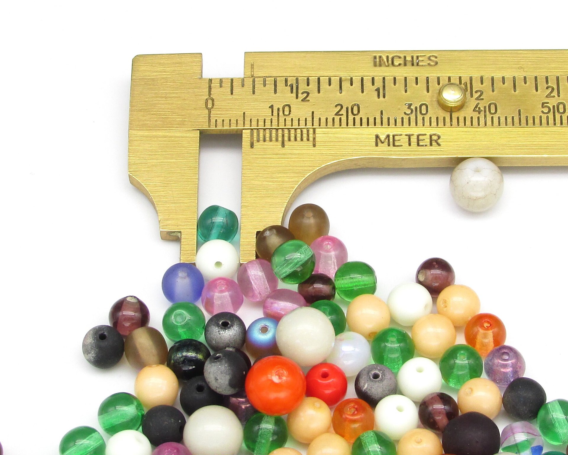 Czech Pressed Glass Bead Mix, 1oz Assorted Small Spacers