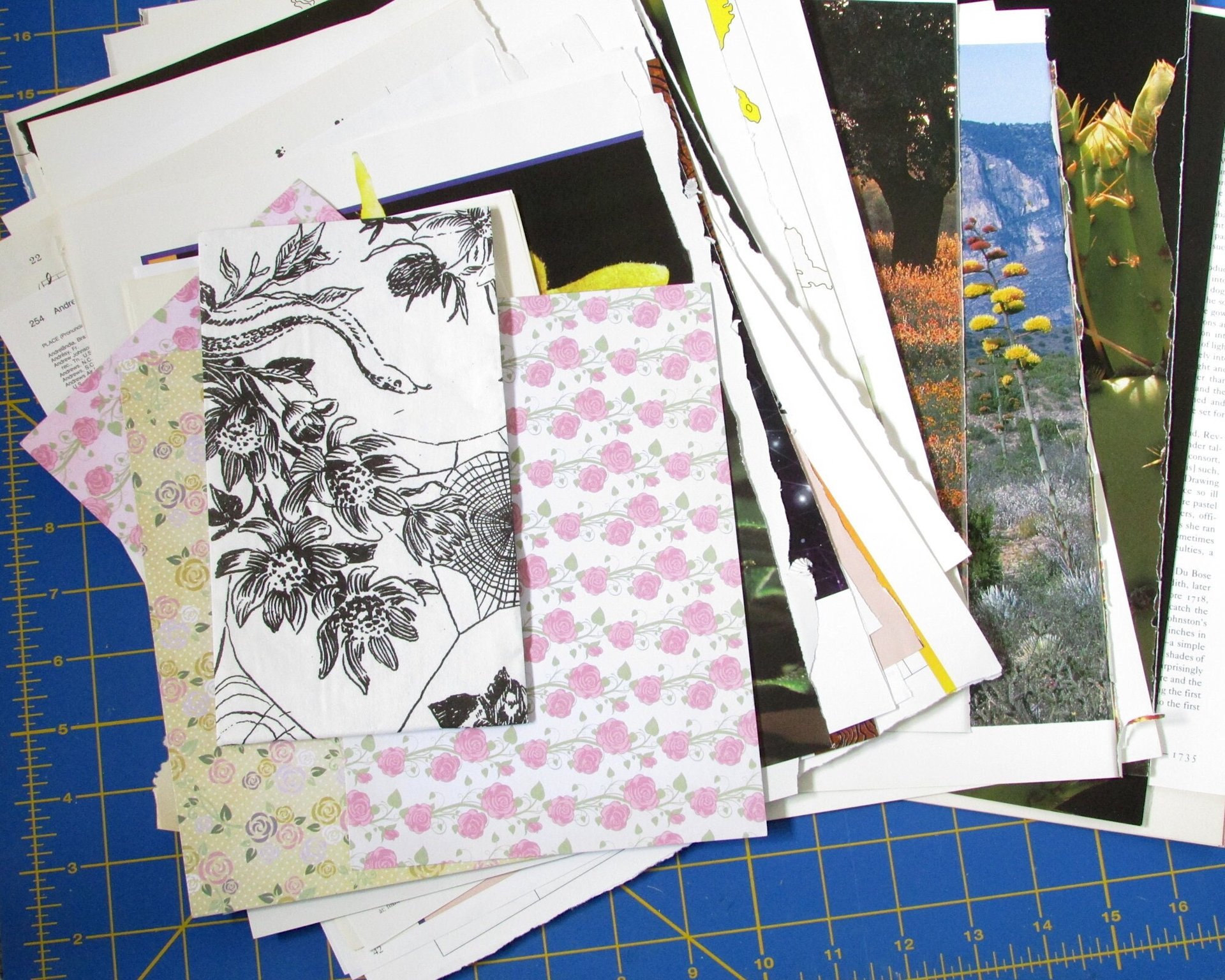 Floral Junk Journaling Embellishment Pack