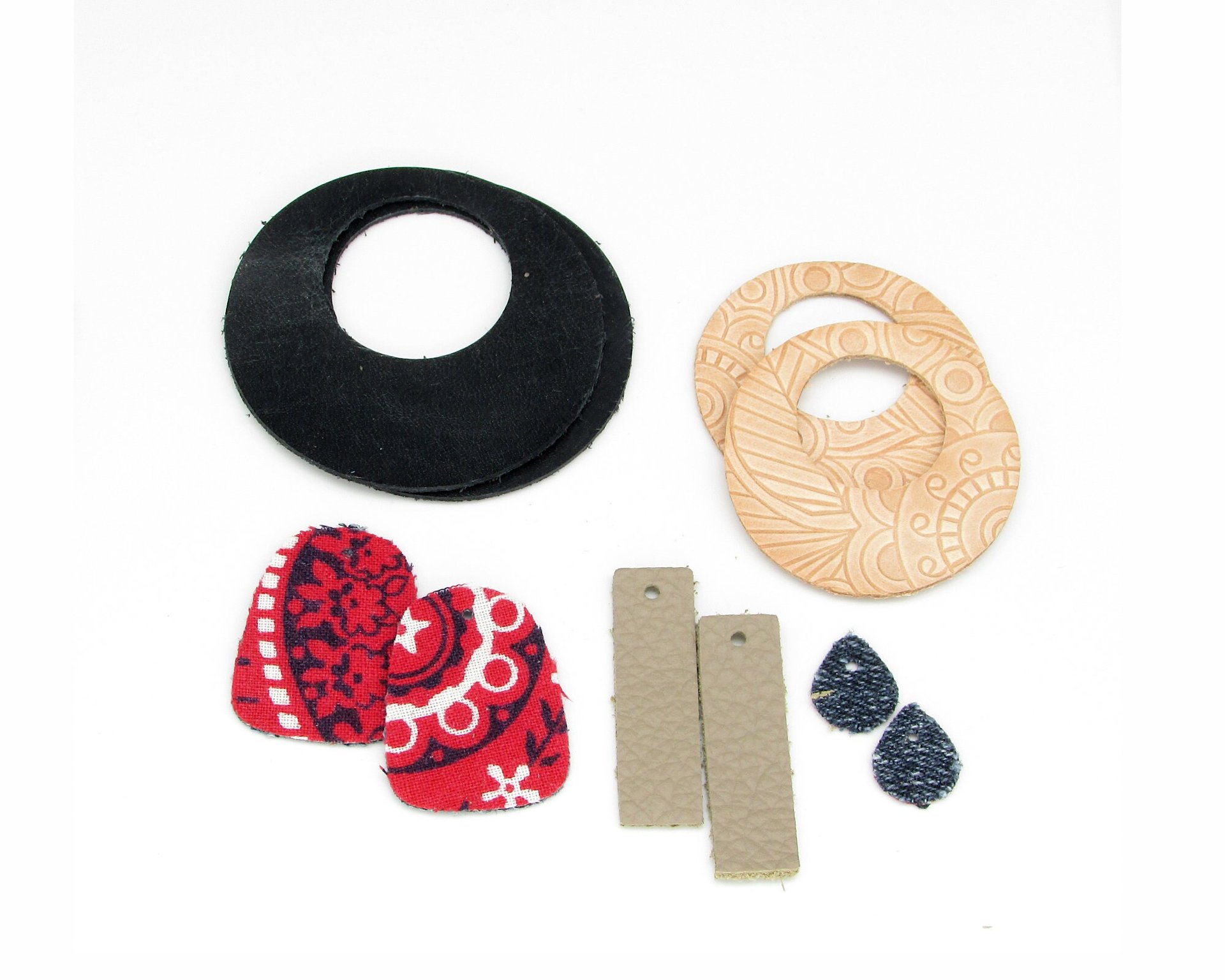 DIY Beading Kit for Making Wearable Projects, 60 pc Beads and Die Cuts