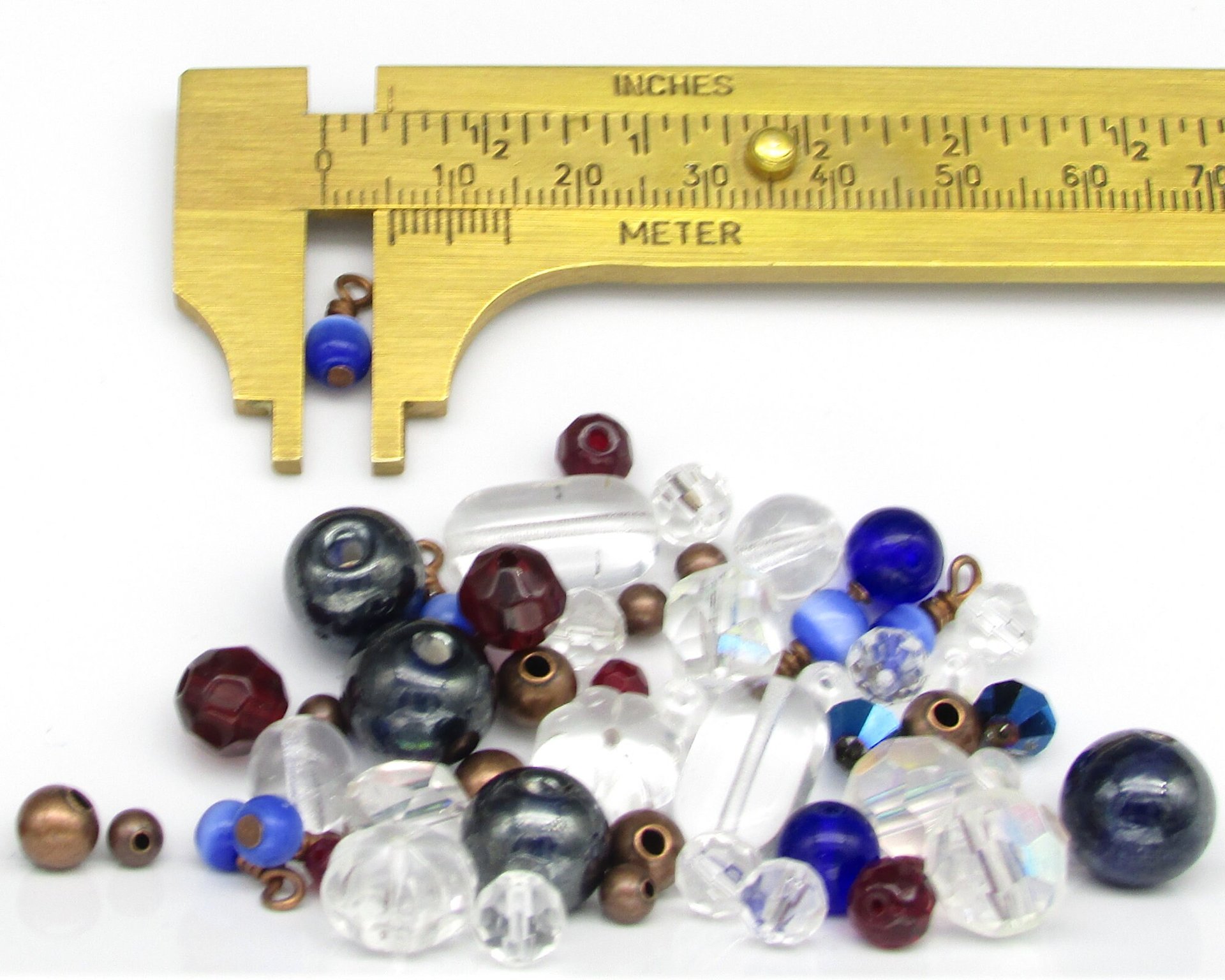 DIY Beading Kit for Making Wearable Projects, 60 pc Beads and Die Cuts