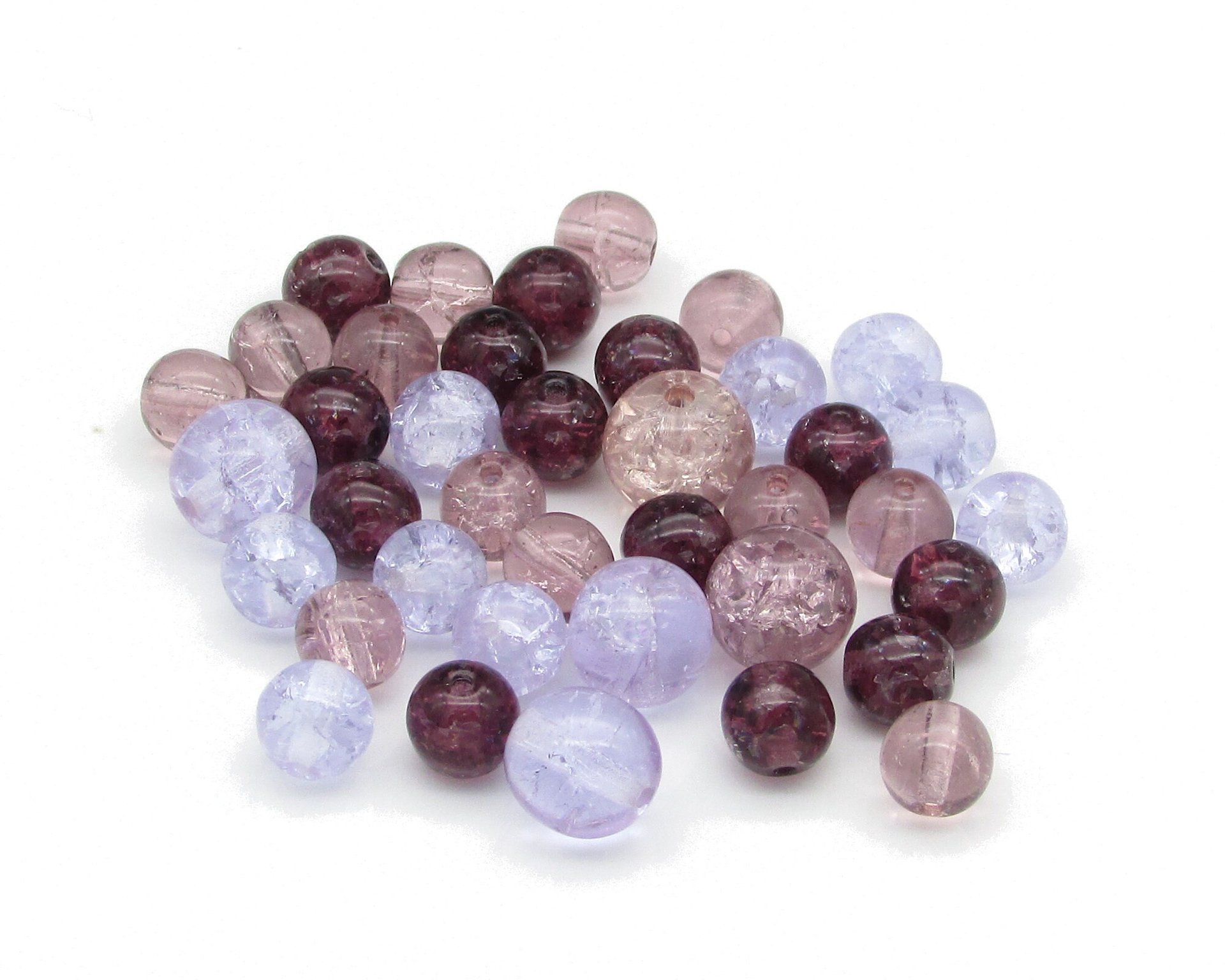 Czech Crackled Glass Bead Mix