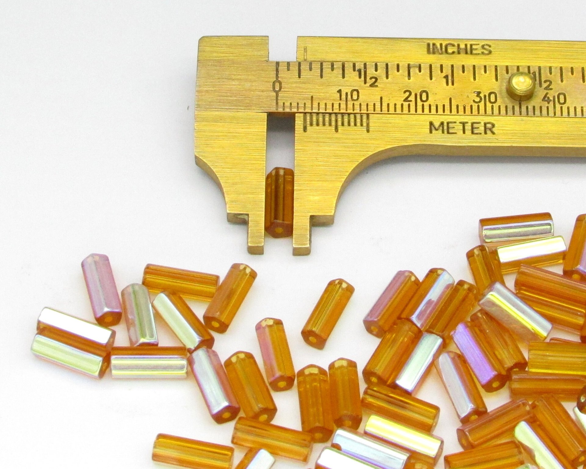 10x4mm Atlas Beads, Vintage Czech Glass