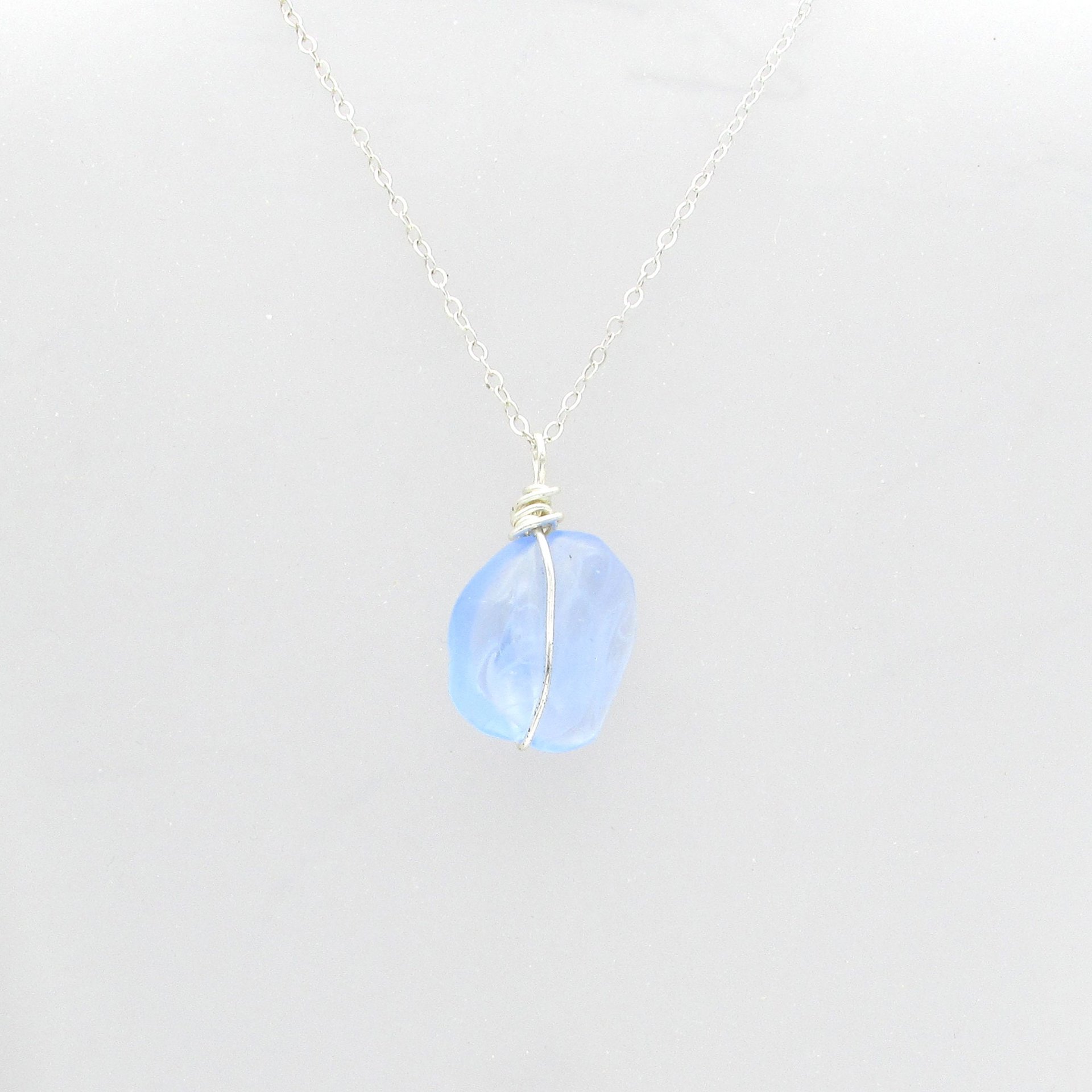 Vintage Topaz Porphyr Glass Cabochons with Wrapping Channel