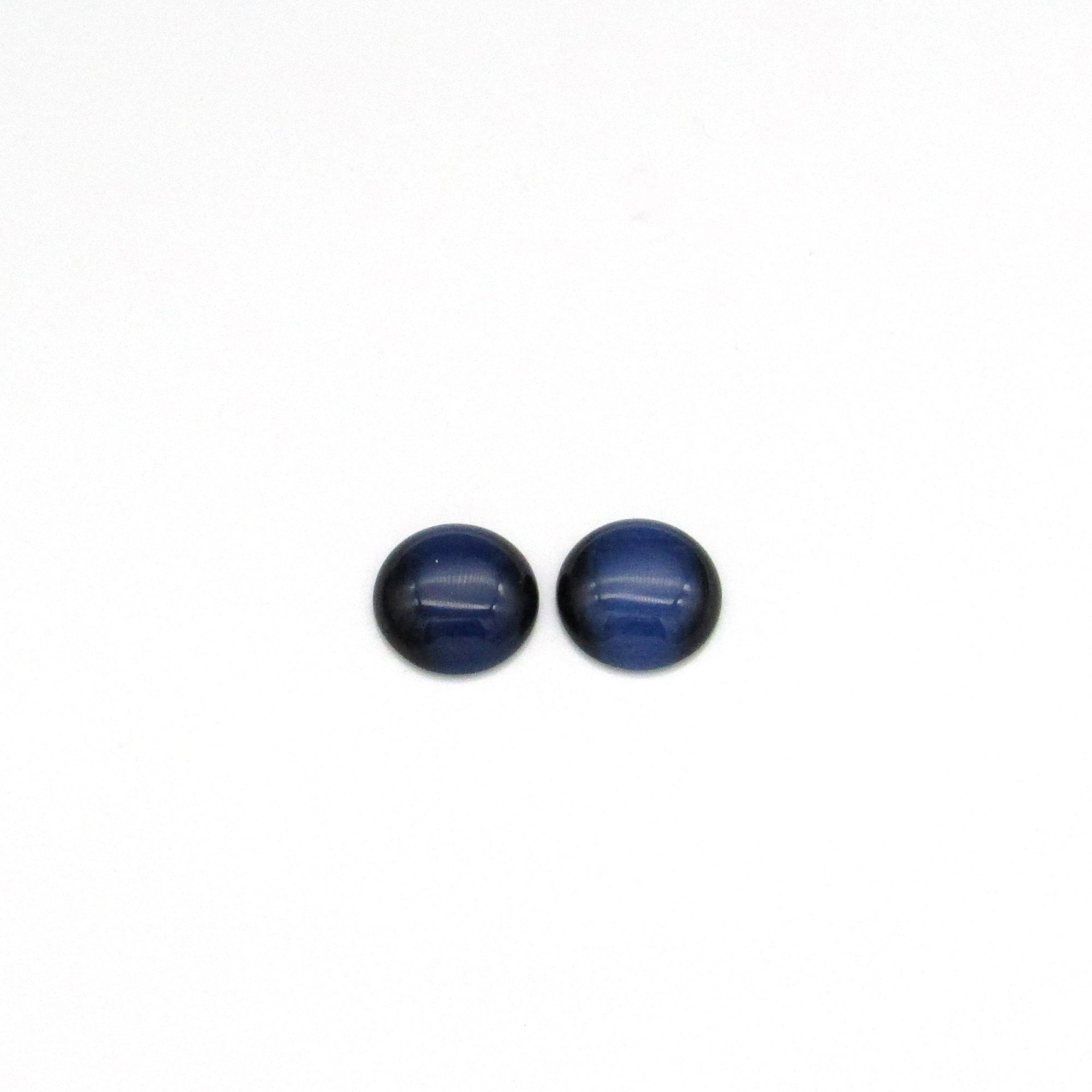 Round Fiber Optic Glass Cabochons, 11.5mm 12.5mm 13mm