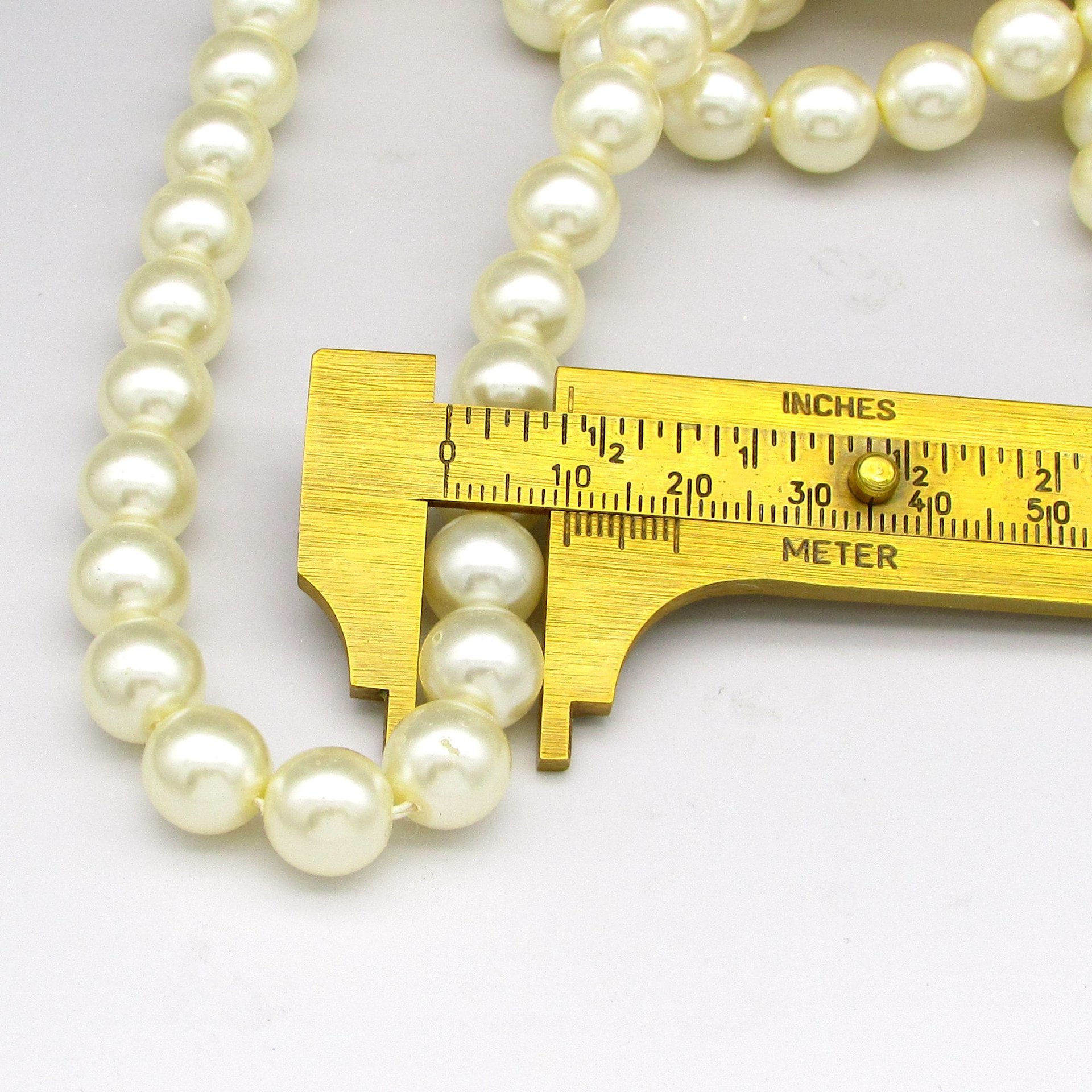 Light Cream Glass Pearls, 8mm 10mm 12mm Round Beads