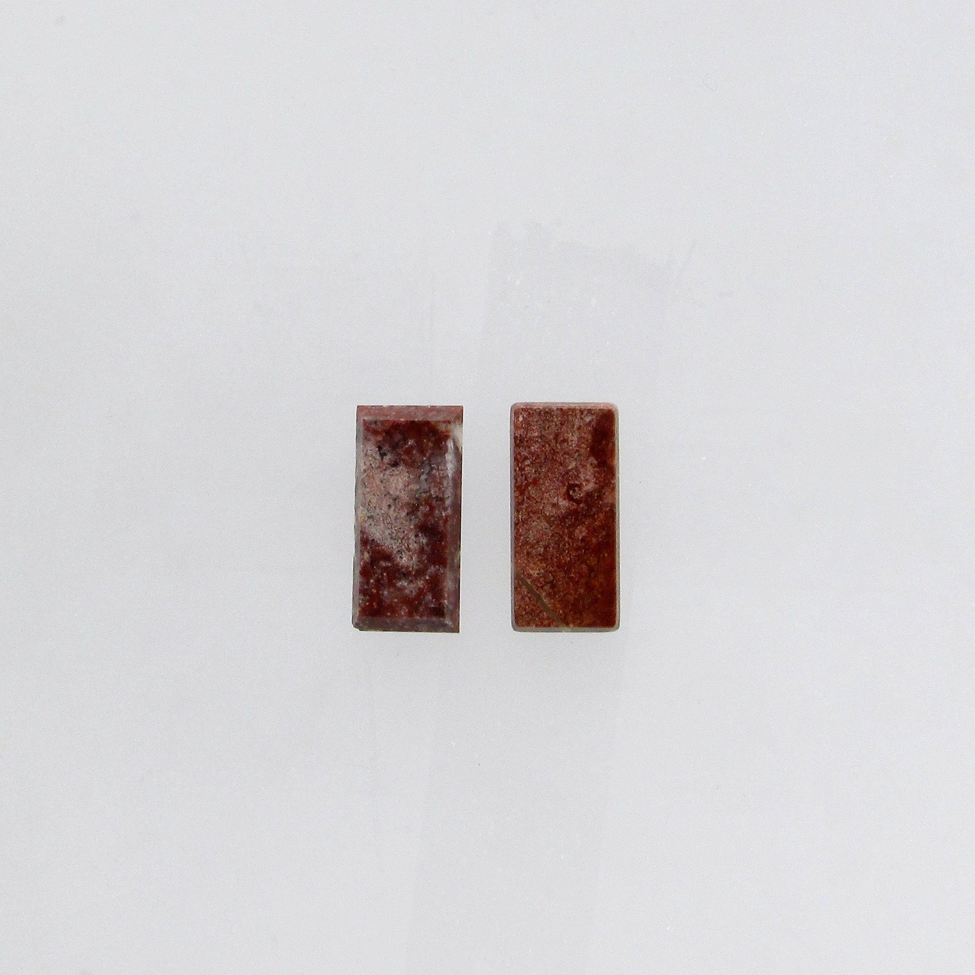Jasper Cabochons,  16.3x8mm Flat Beveled Rectangular Stones