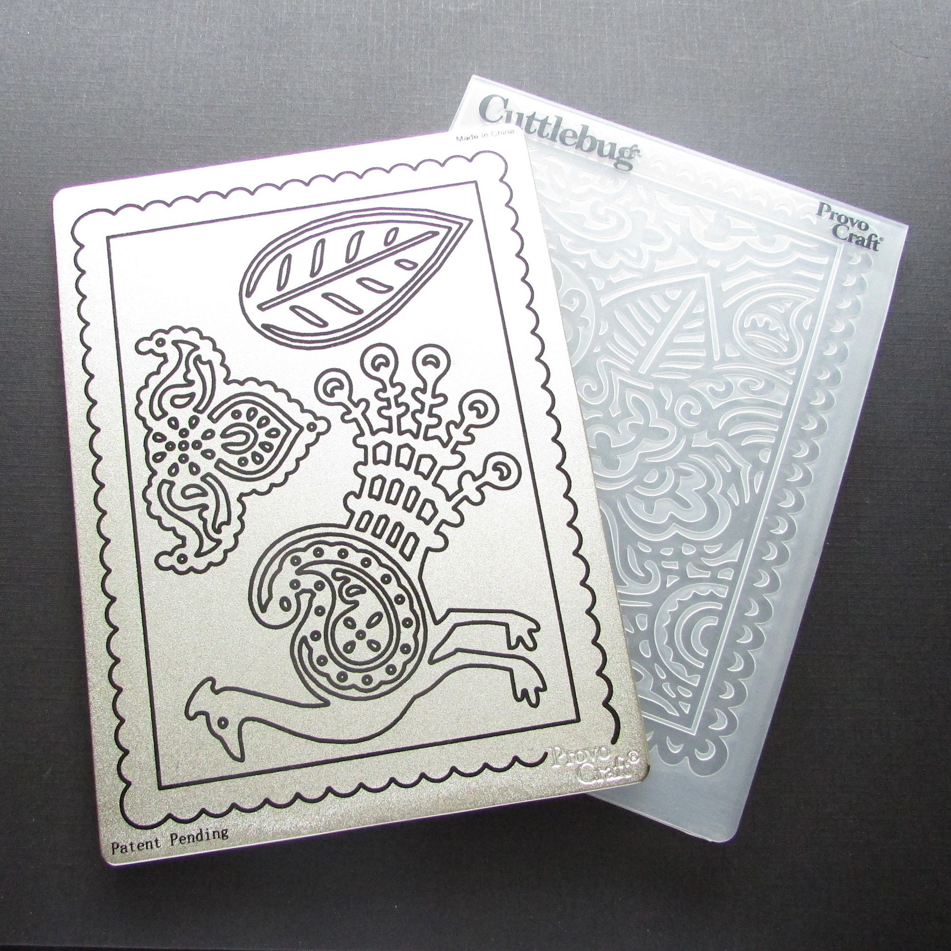 Cuttlebug cut & emboss sets have 1 flexible plastic folder and 1 cutting die designed to work together when creating papercrafts. Both the die plate and the embossing folder measure approximately 5.75” X 4.25" (Size A2). The solid die has a top layer of foam for safety and easier removal of intricate die-cuts. Choose from either Persia or Love Always.