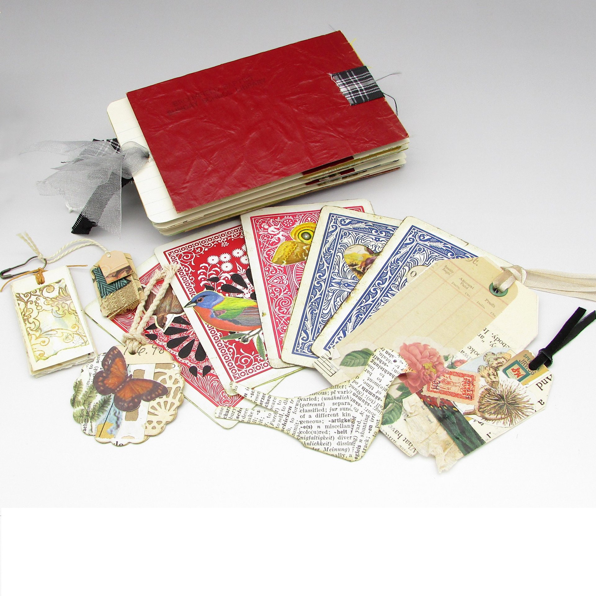 Mini Tag Junk Journal with Tab Binding