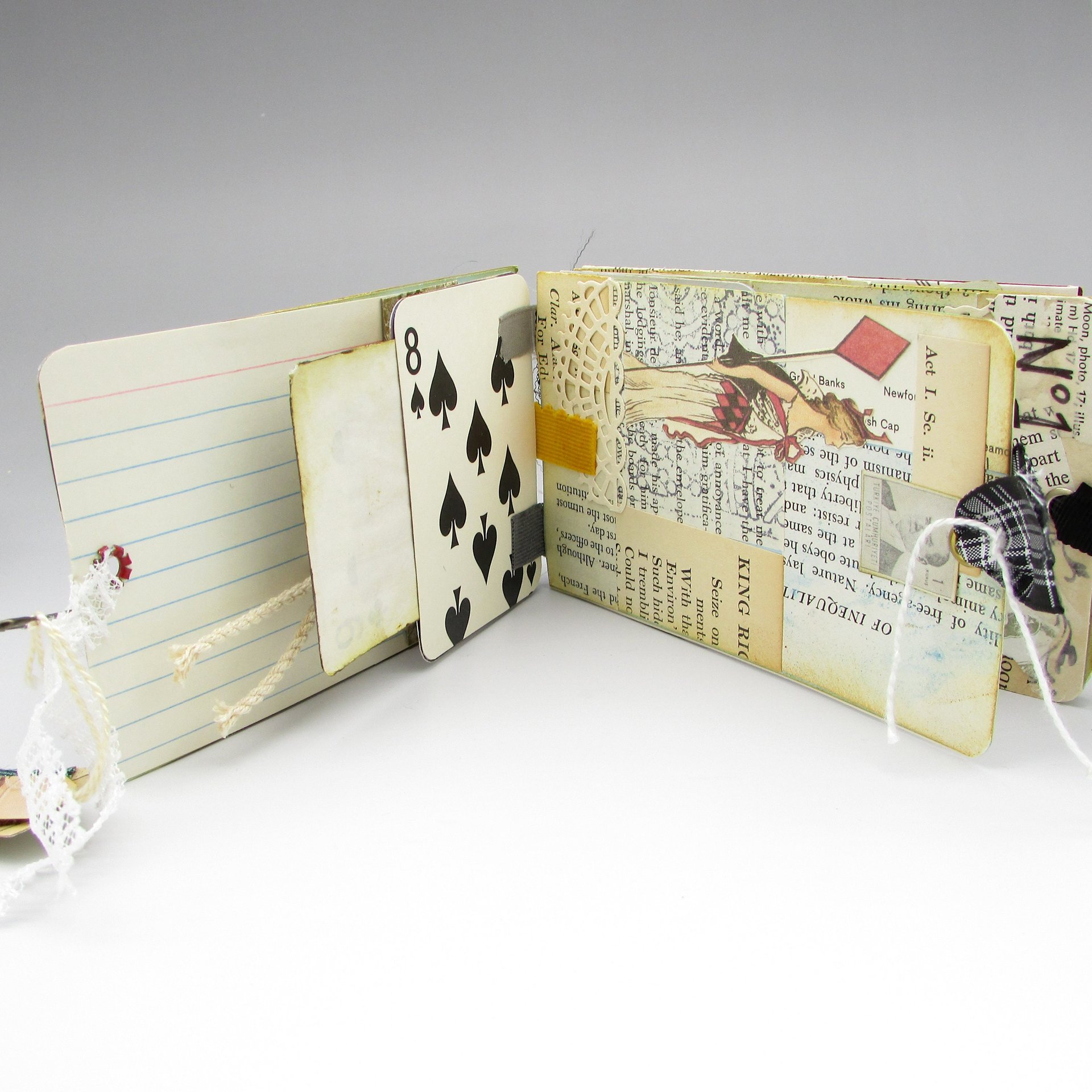Mini Tag Junk Journal with Tab Binding