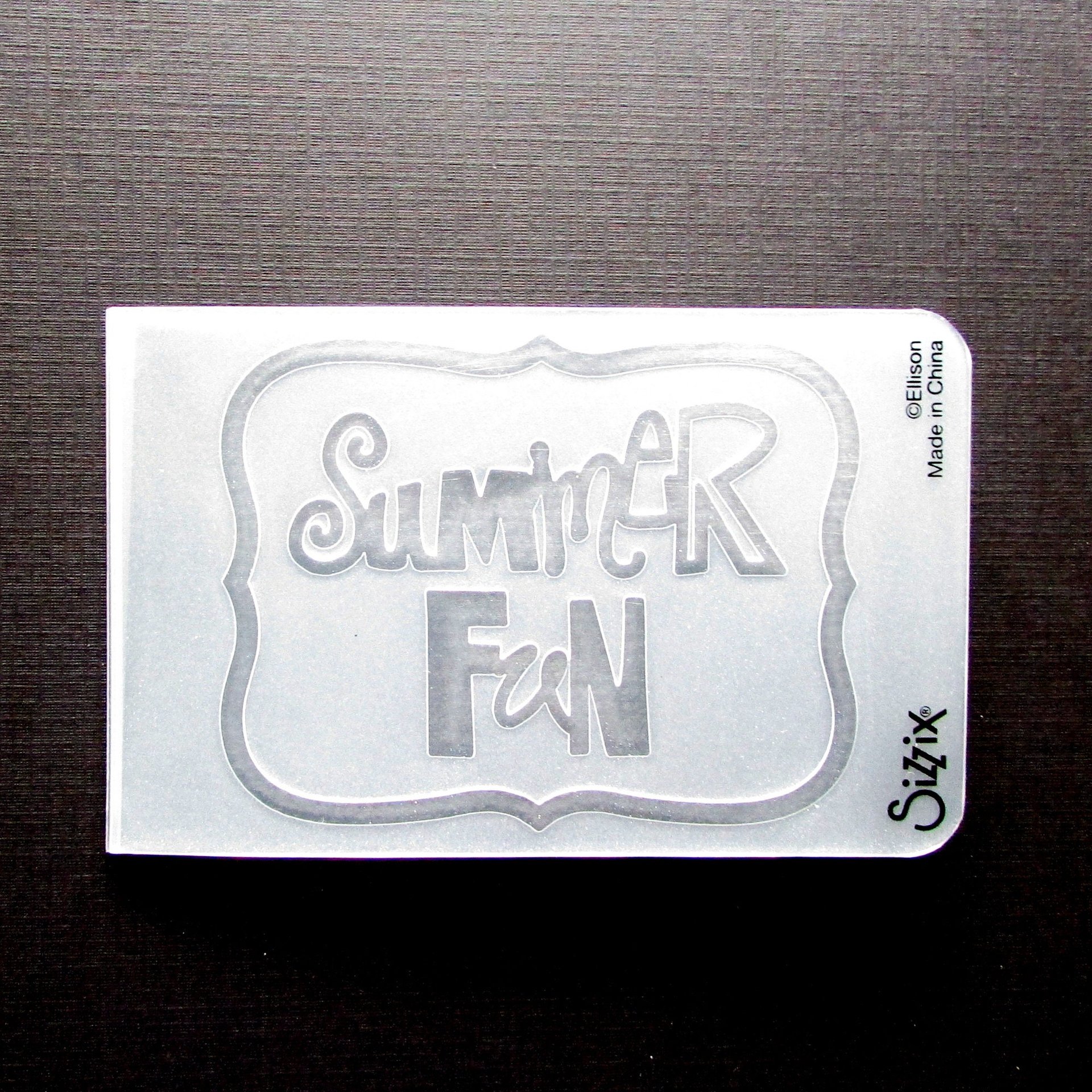 Summer Fun and Beach Bum Sizzix Embossing Folders, 4.5" Rectangles