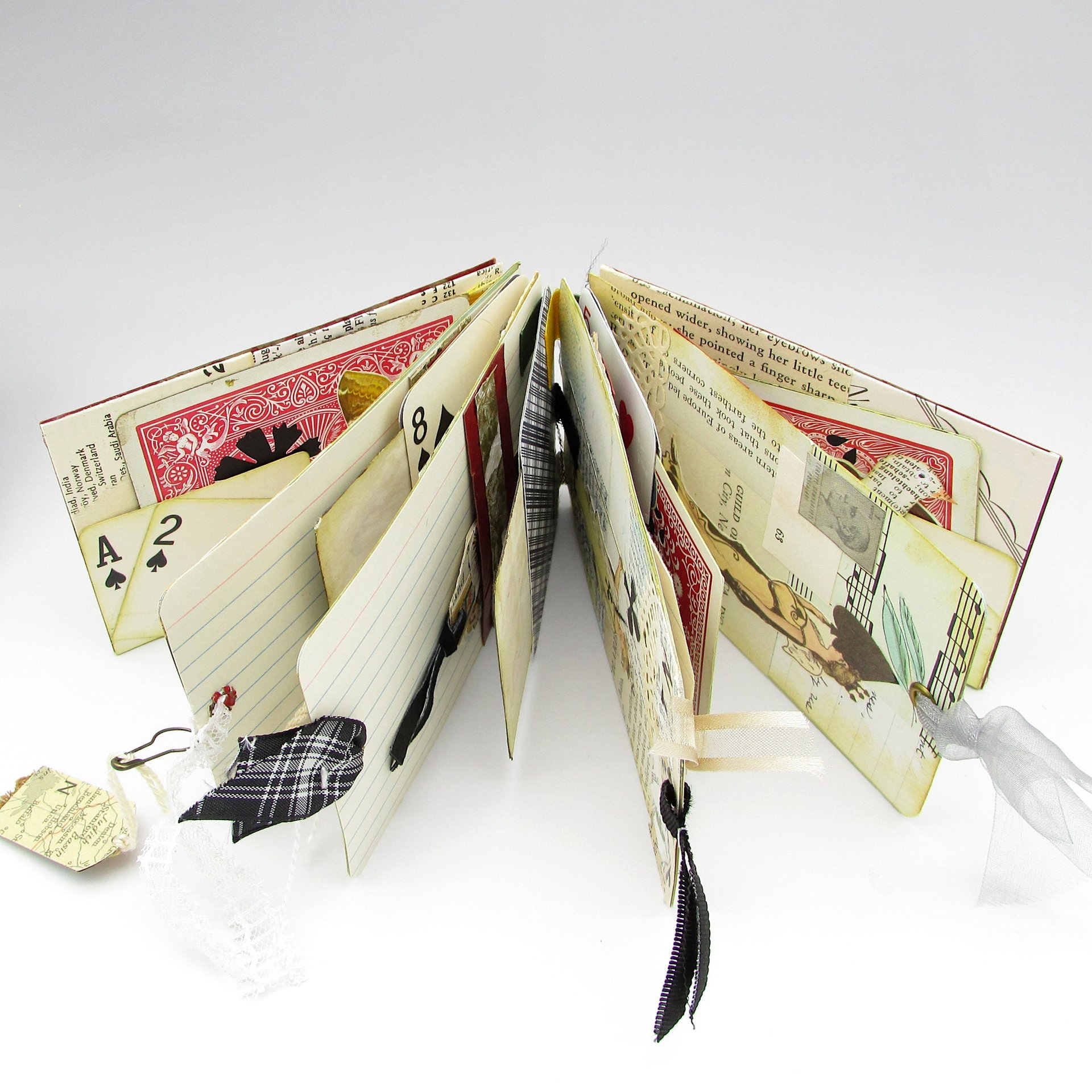 Mini Tag Junk Journal with Tab Binding